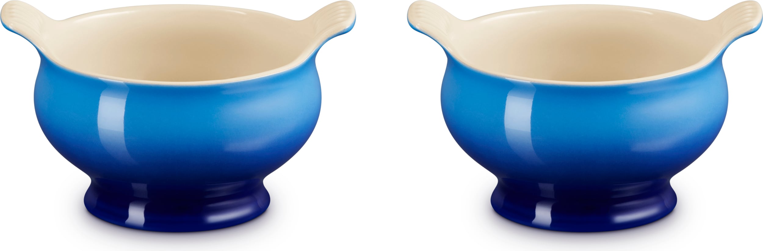 Bulionówki kamionkowe Le Creuset 600 ml głęboki błękit 2 szt.