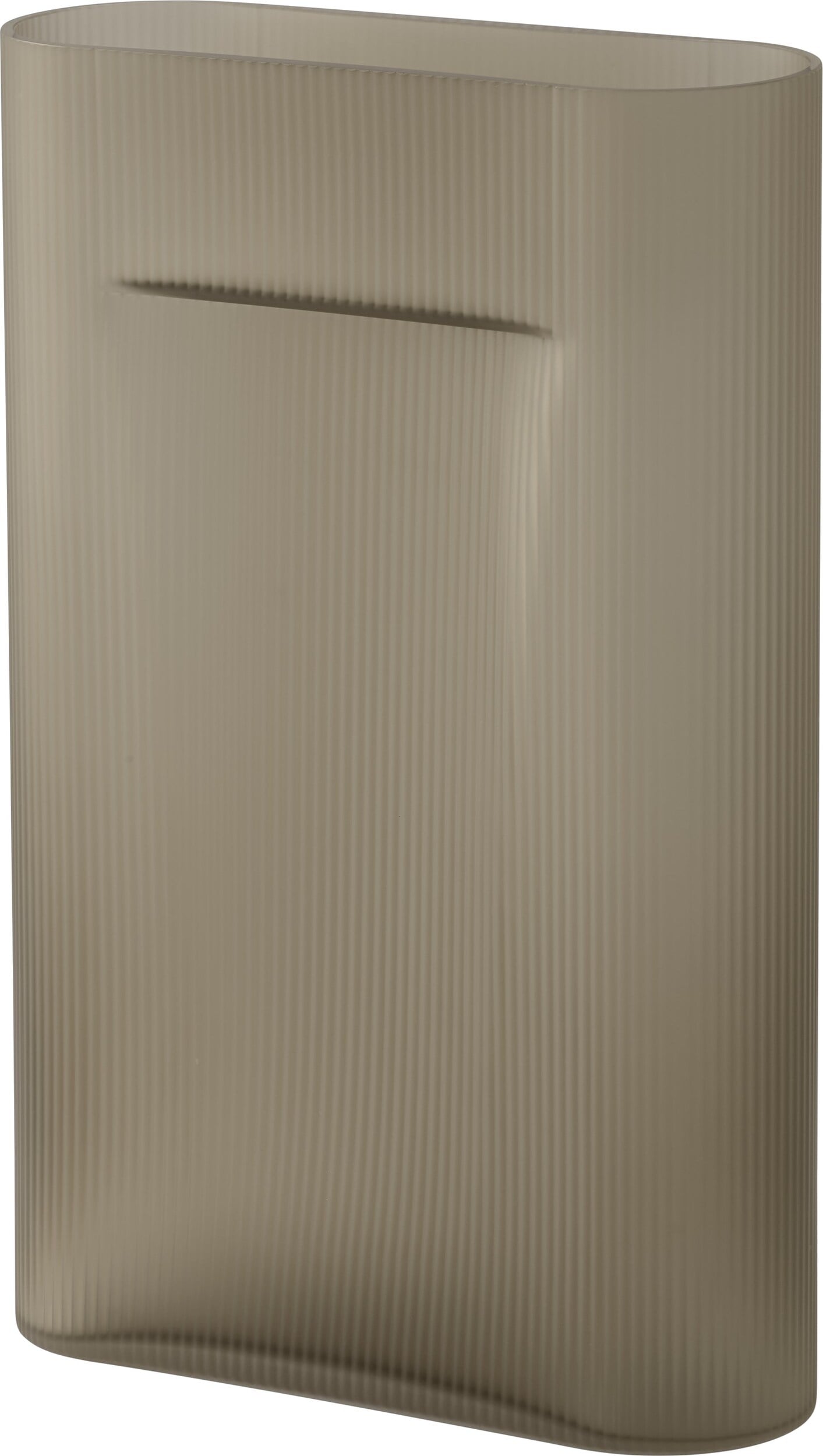 Wazon Ridge 48 5 cm taupe szklany