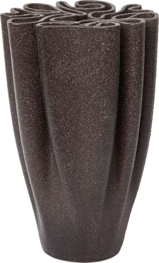 Wazon Dedali 25 cm ciemnobrązowy