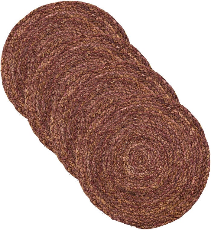 Podkładki pod talerze Circle 38 cm jasnobrązowe 4 szt.