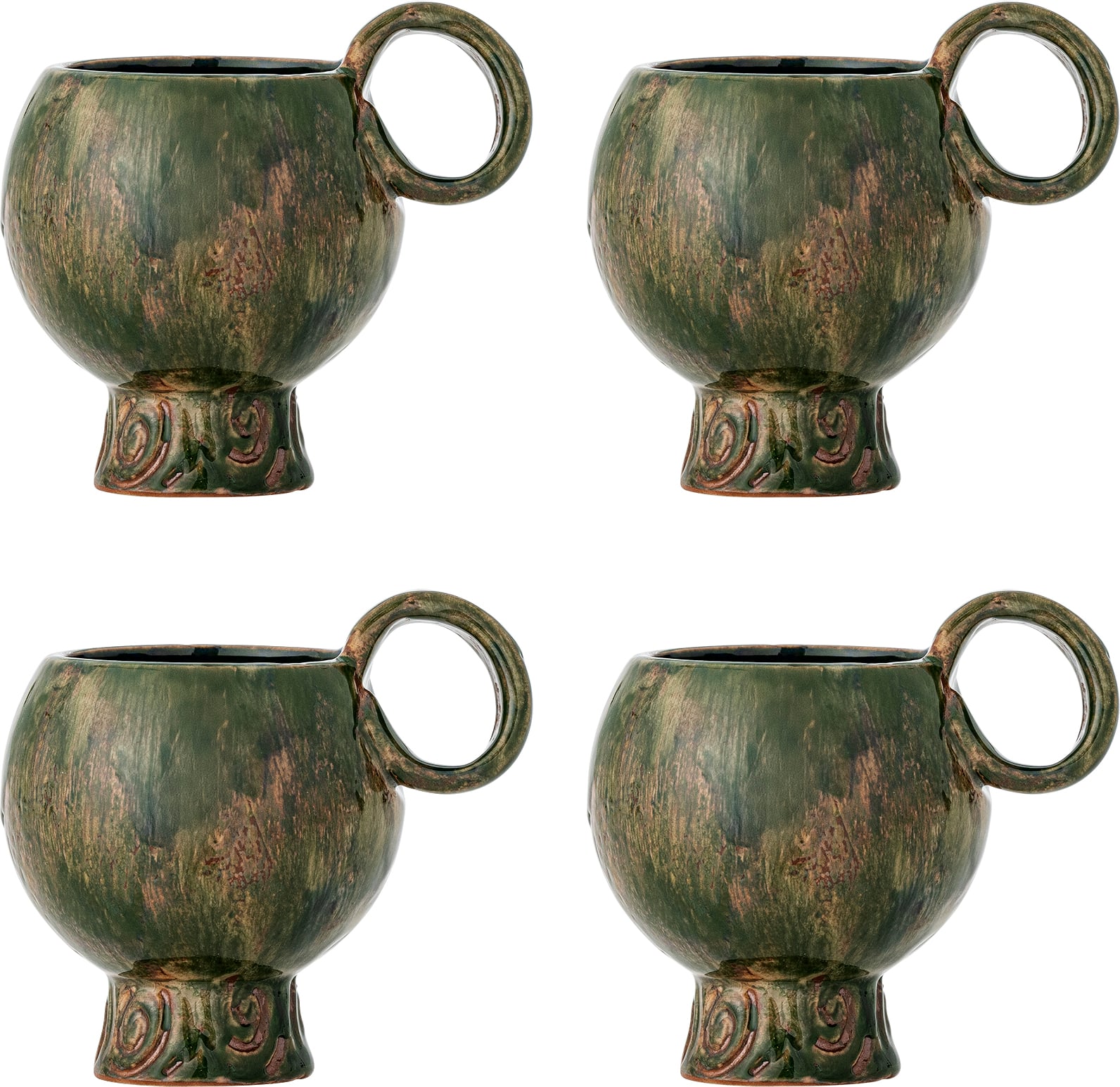 Kubki Avonlea 250 ml zielone 4 szt.