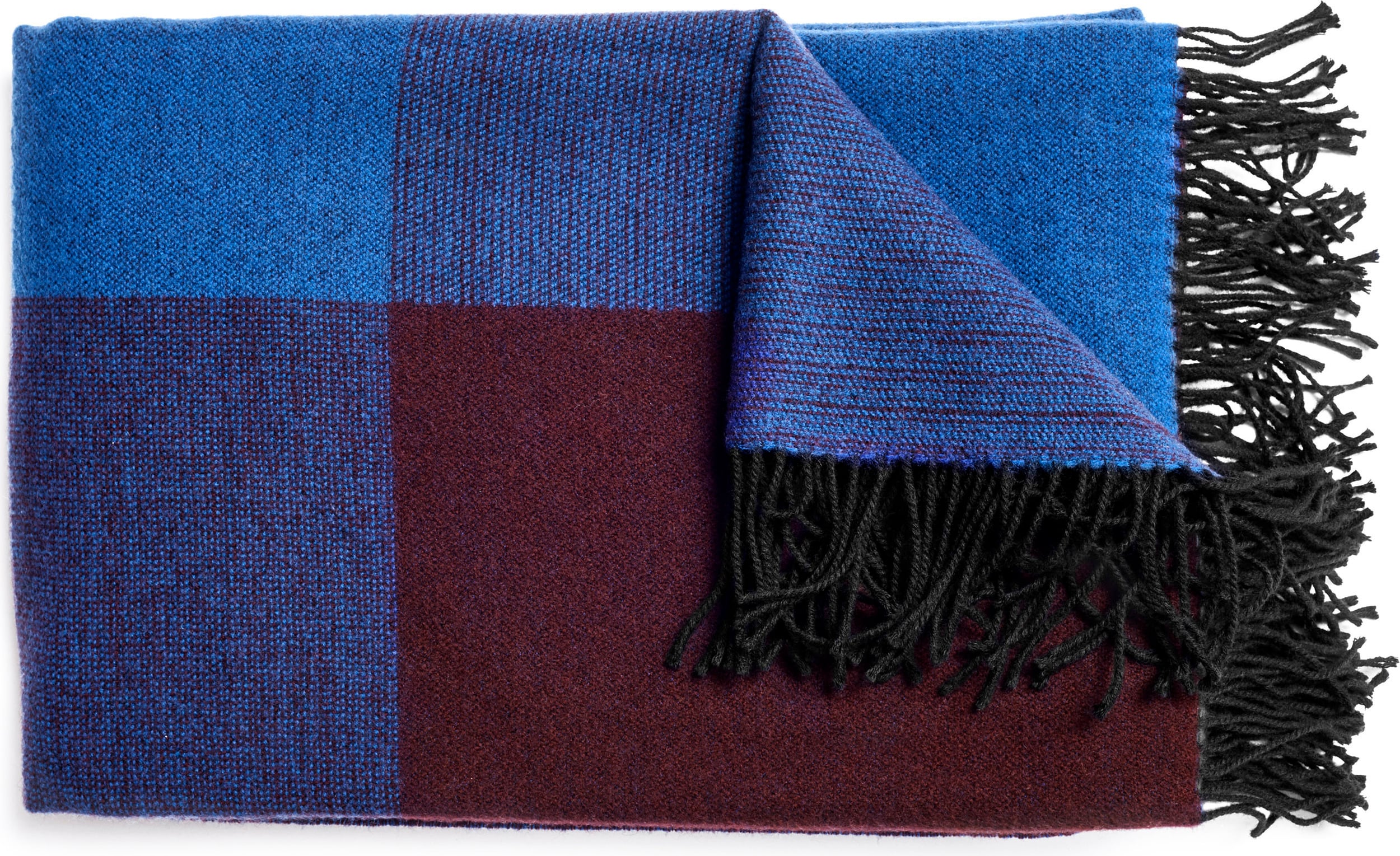 Pled Blend Throw niebiesko-czarny