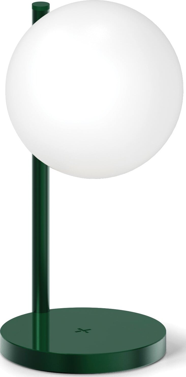 Lampa LED Bubble ciemnozielona z ładowarką