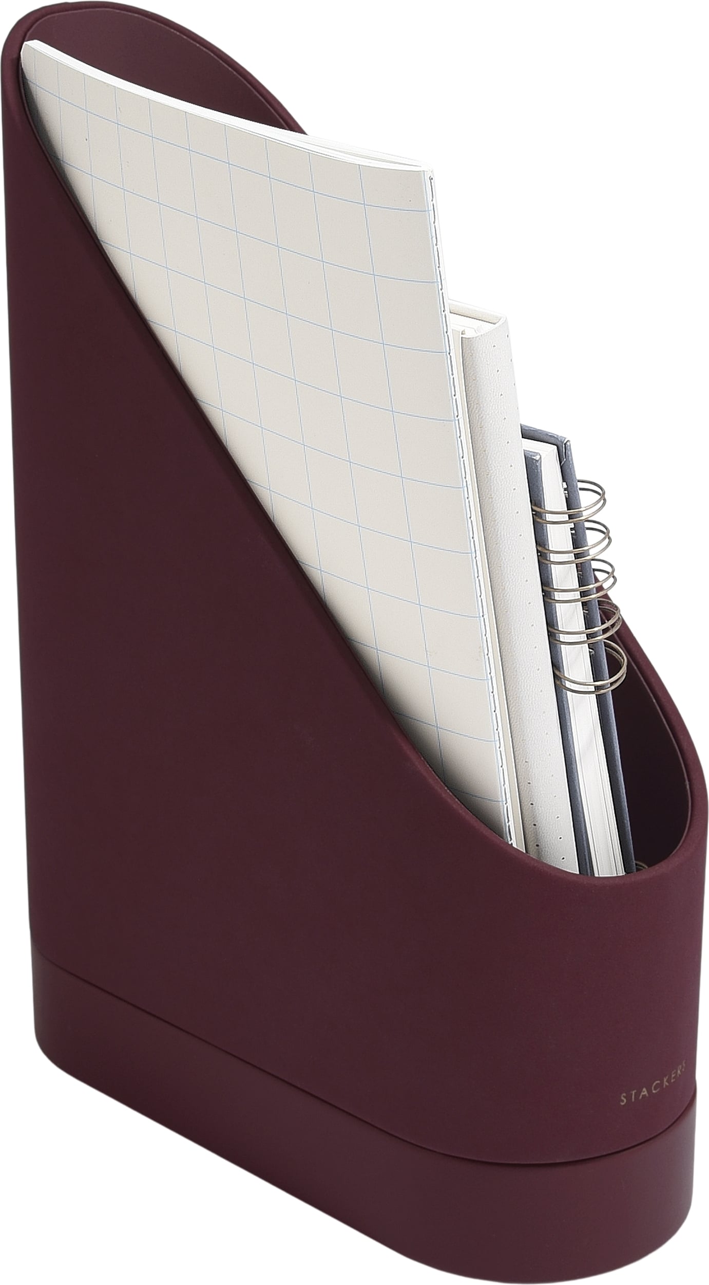 Organizer na czasopisma Stackers 25 x 33 cm bordowy 2 el.