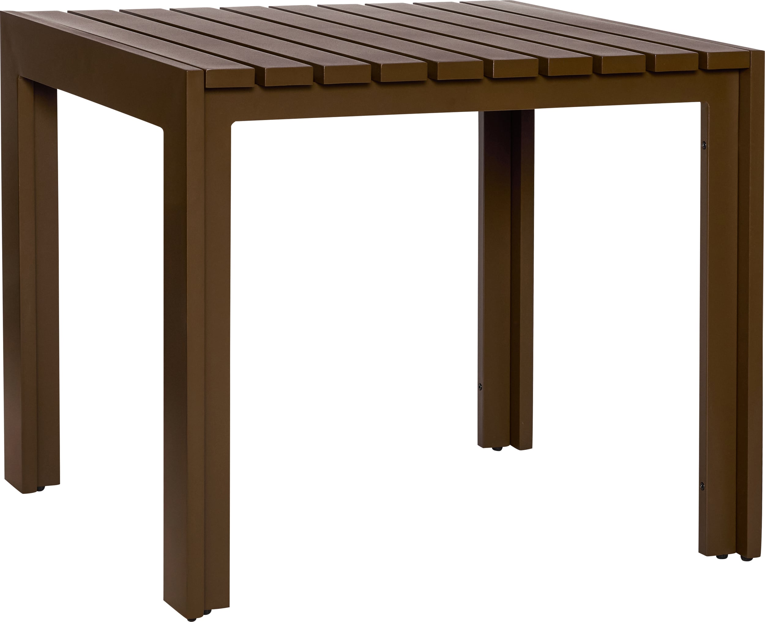 Stół Haus kwadratowy 80 cm brązowy