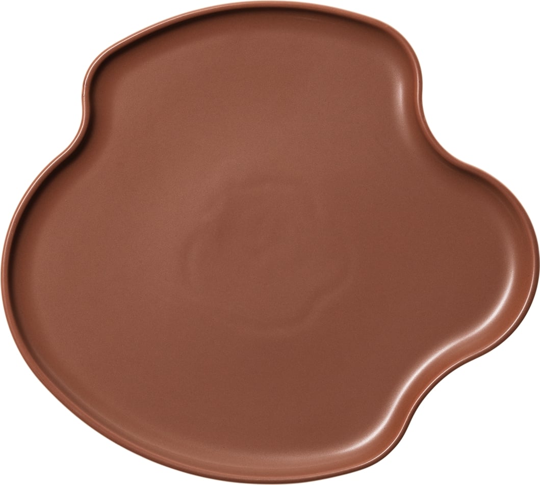Taca dekoracyjna Aalto 25 cm brązowa
