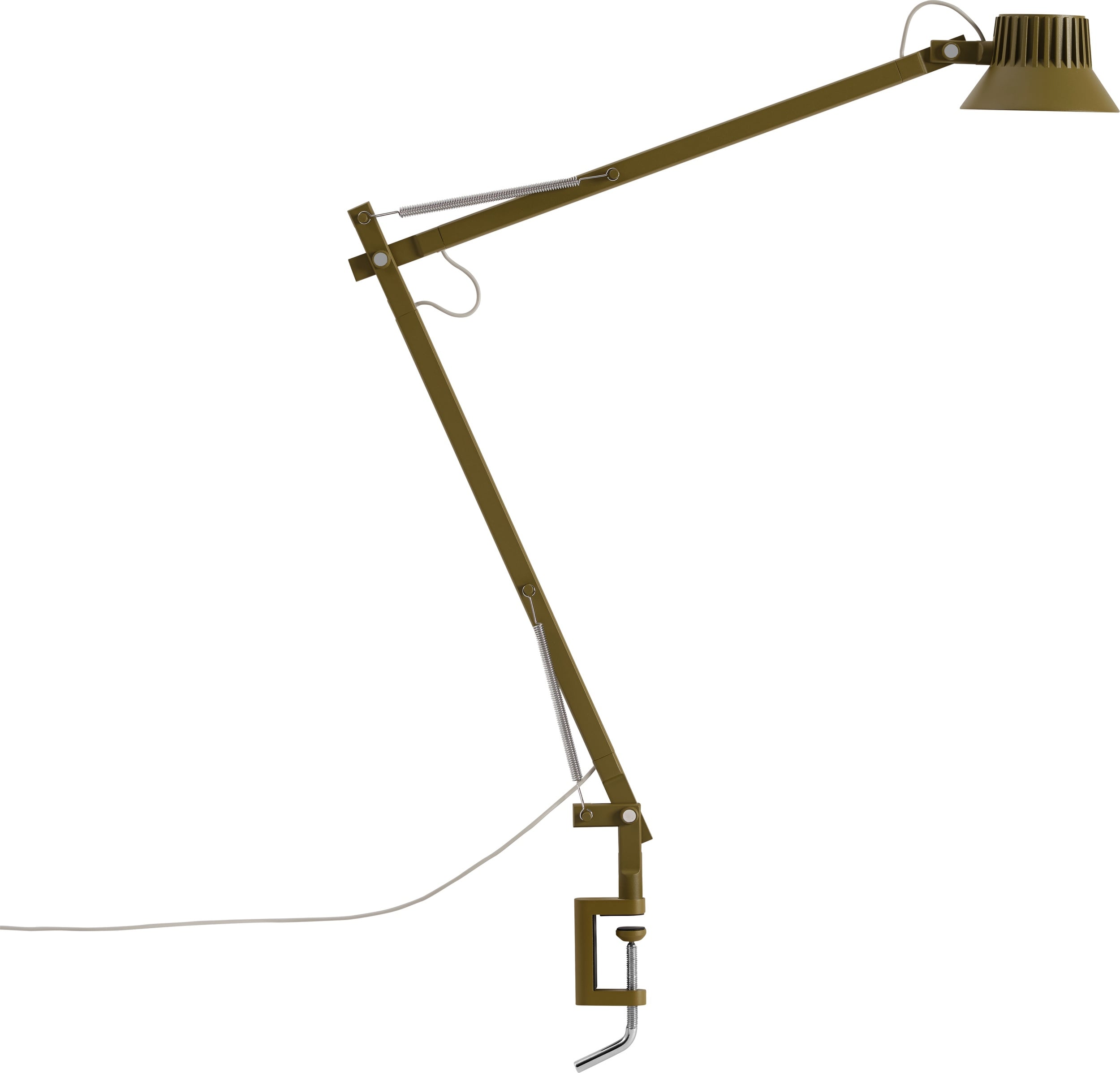 Lampa stołowa Dedicate L2 brązowozielona z klamrą