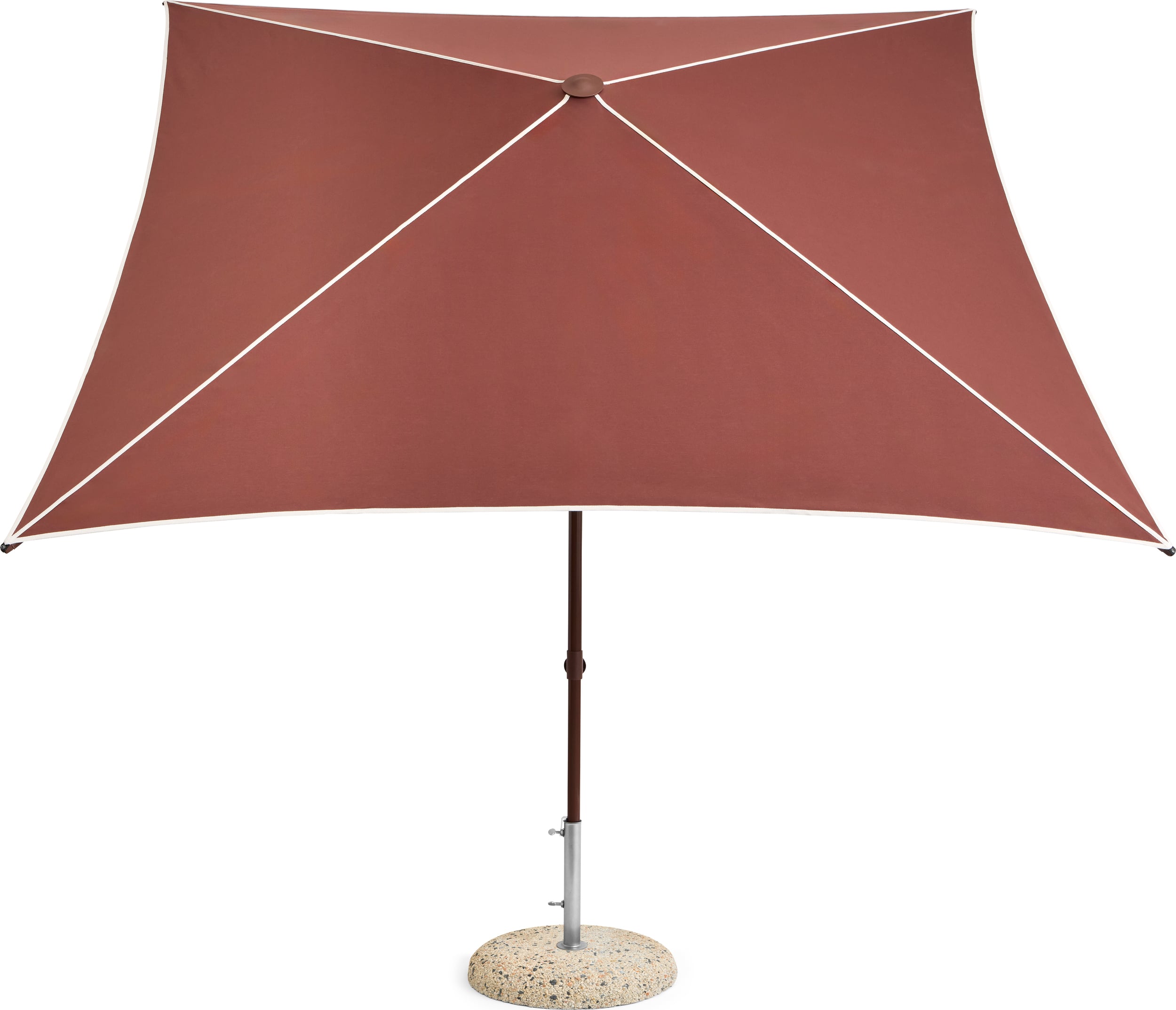 Parasol ogrodowy Terrazza kwadratowy czerwono-biały