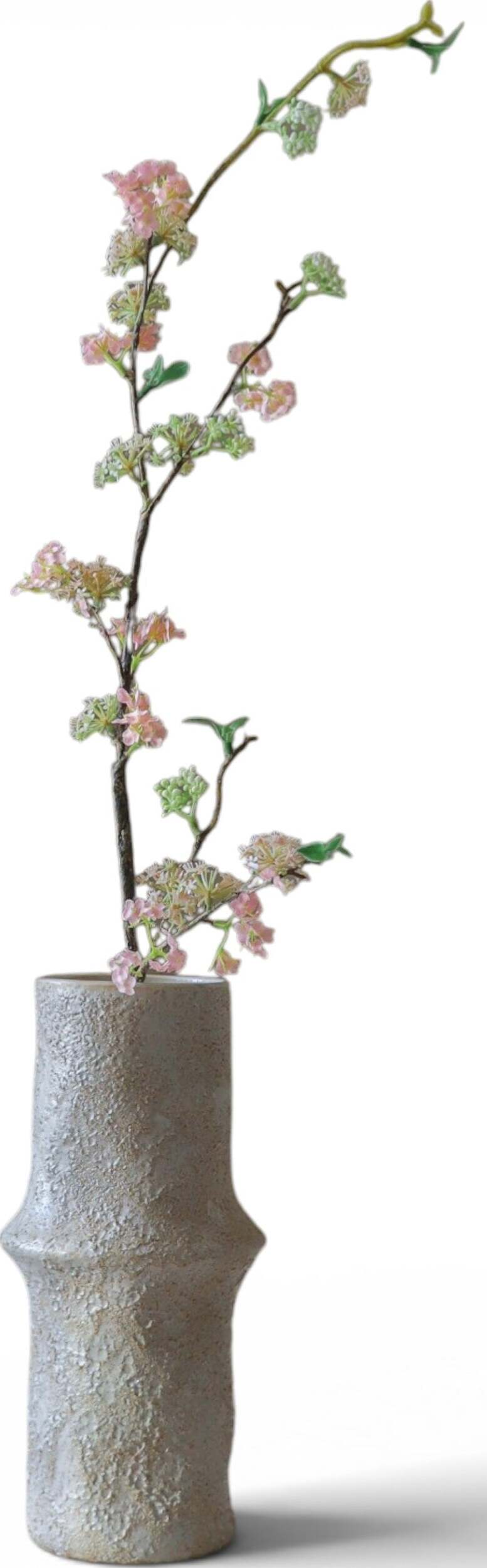 Gałązka sztuczna Botane wierzba 104 cm różowa ośnieżona