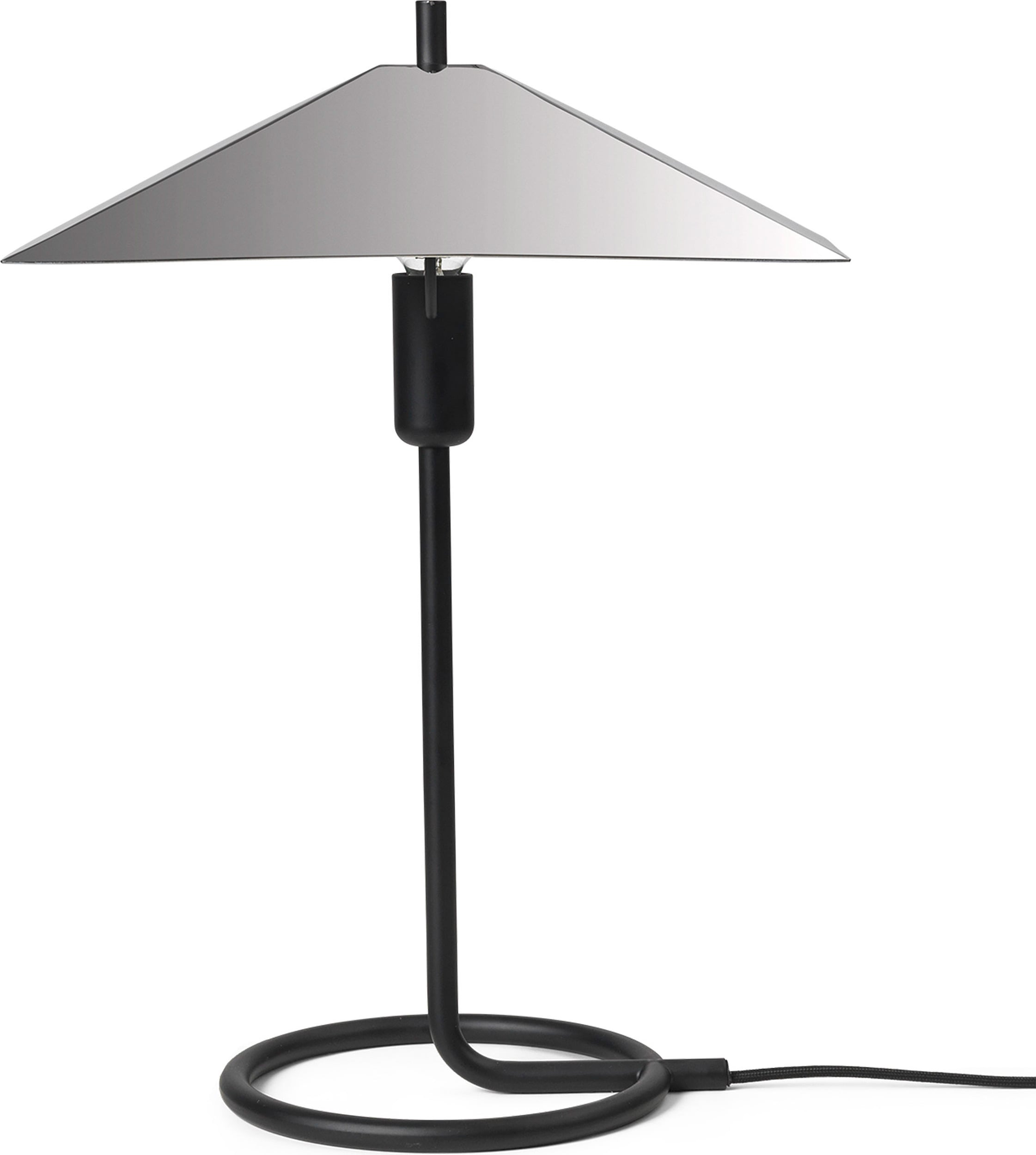 Lampa stołowa Filo Square ze stali polerowanej