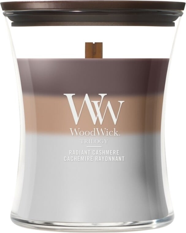 Świeca WoodWick Trilogy Radiant Cashmere średnia