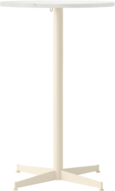 Stół barowy z kremową podstawą Nook Star Base Estremoz niski 60 cm