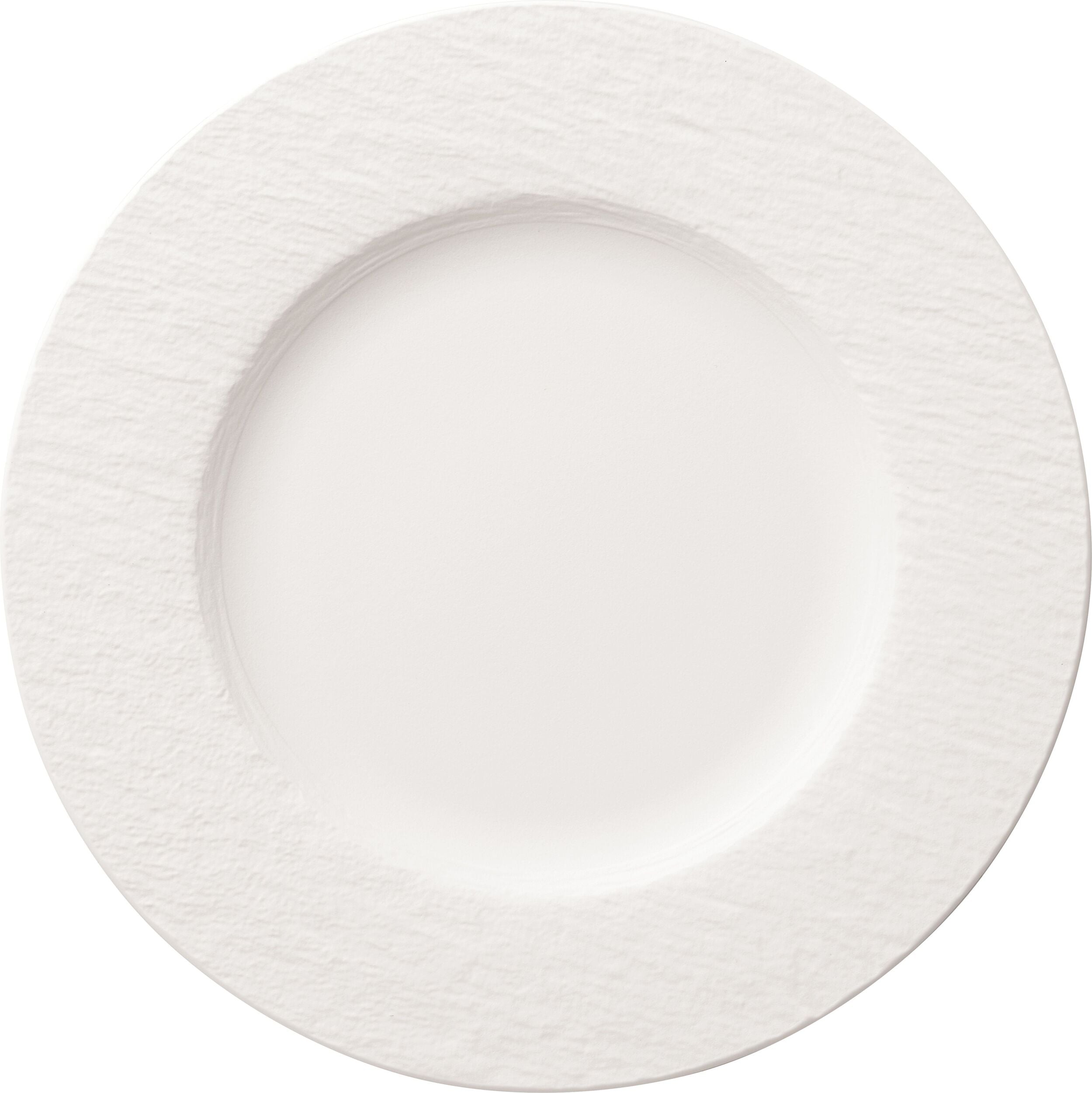 Talerz obiadowy Manufacture Rock Blanc 27 cm z wgłębieniem