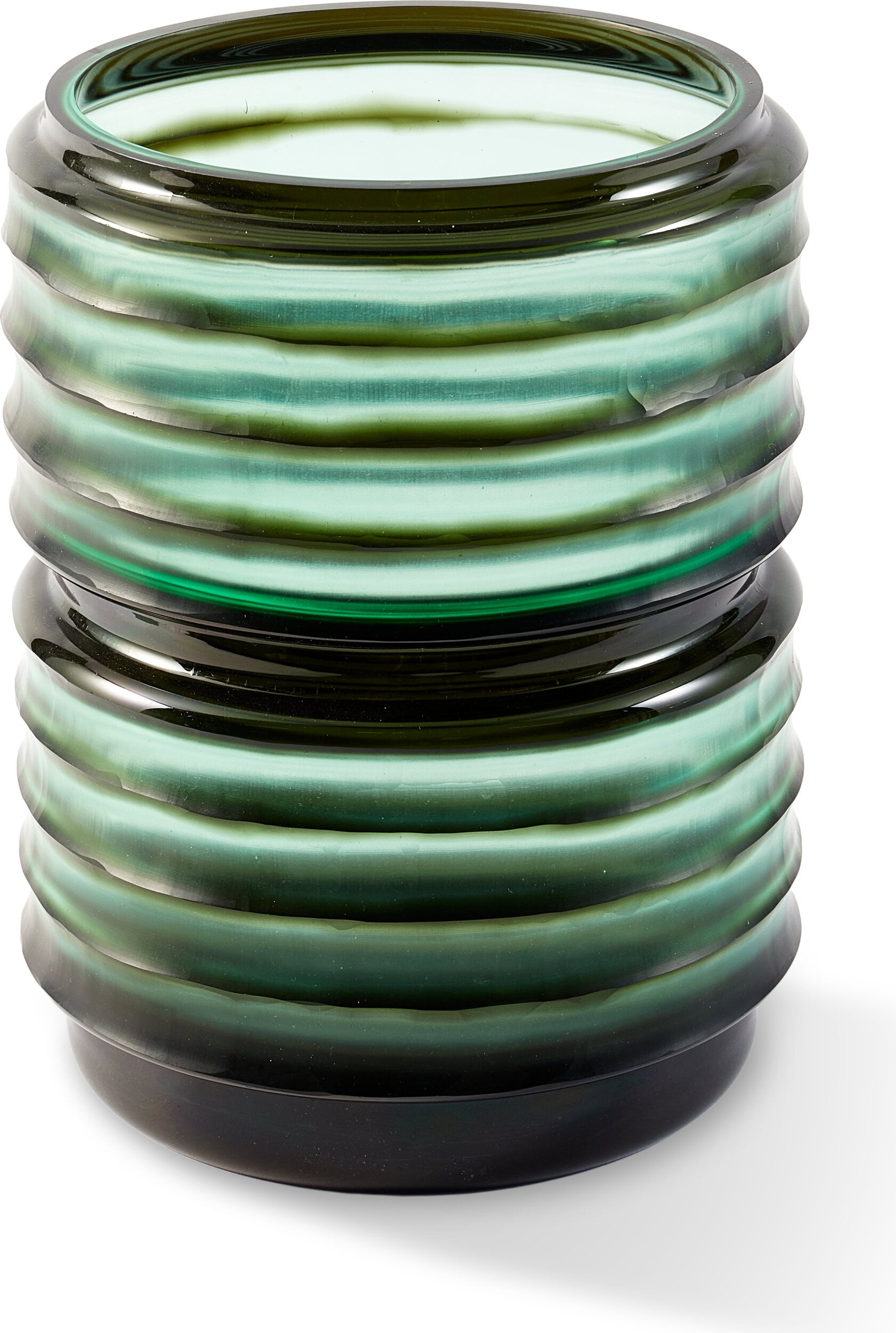 Wazon szklany Layer 27 cm zielony