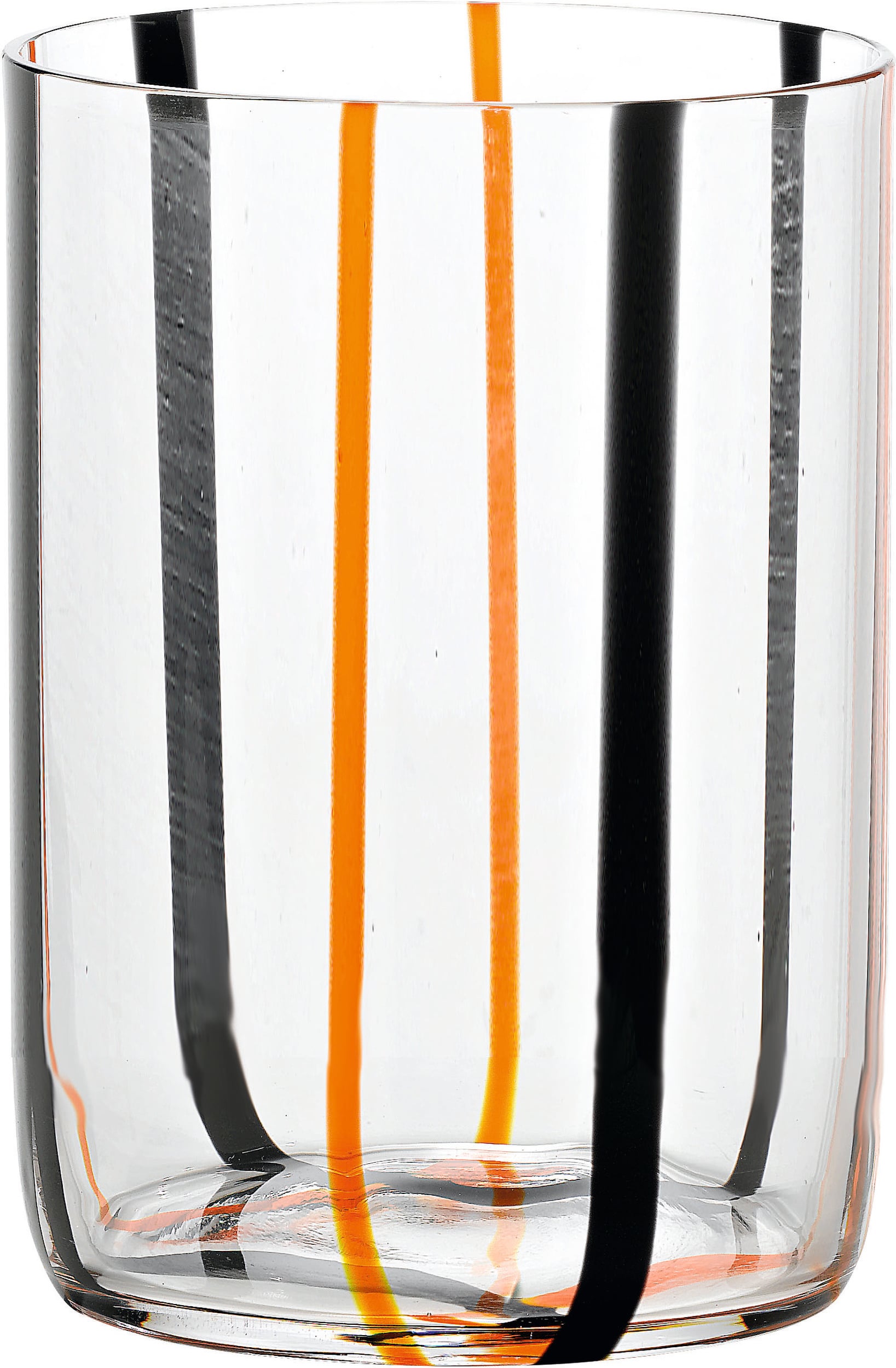 Szklanka Tirache 350 ml czarno-pomarańczowa