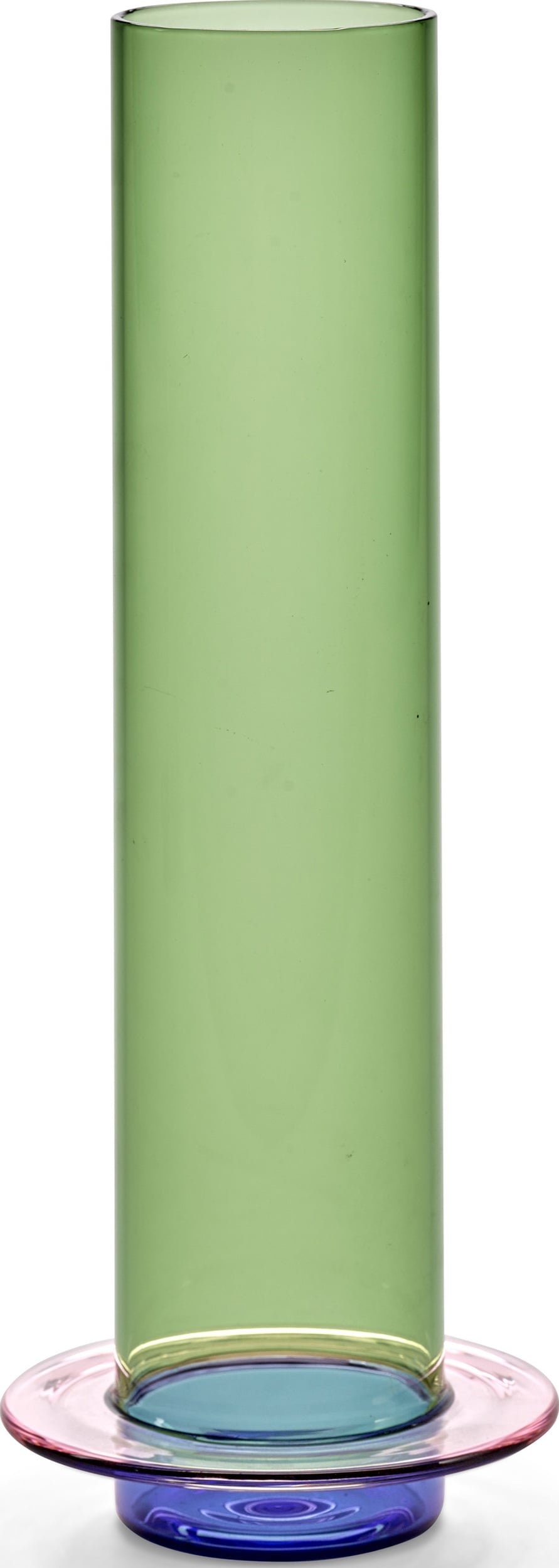 Wazon dekoracyjny Glass Towers 32 5 cm zielono-różowy