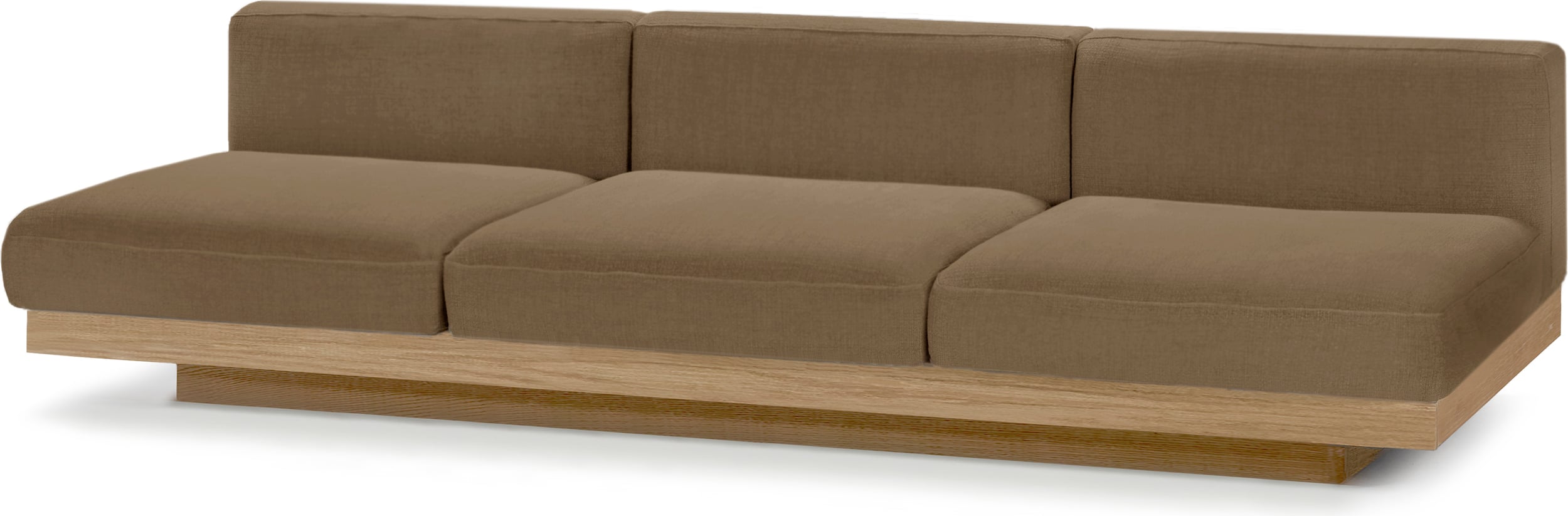 Sofa ogrodowa trzyoosobowa Rudolph 279 cm camel