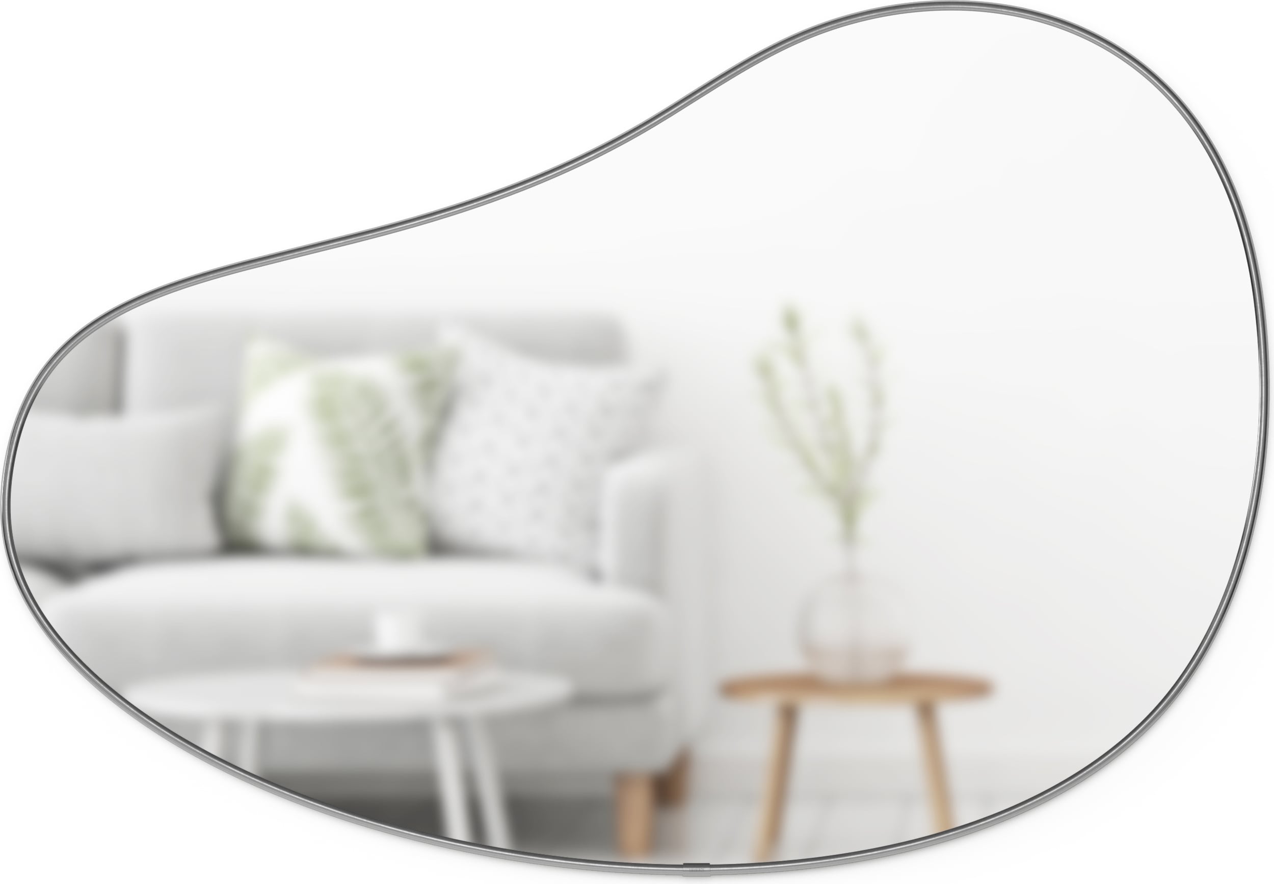 Lustro ścienne Hubba Pebble 91 cm metaliczne