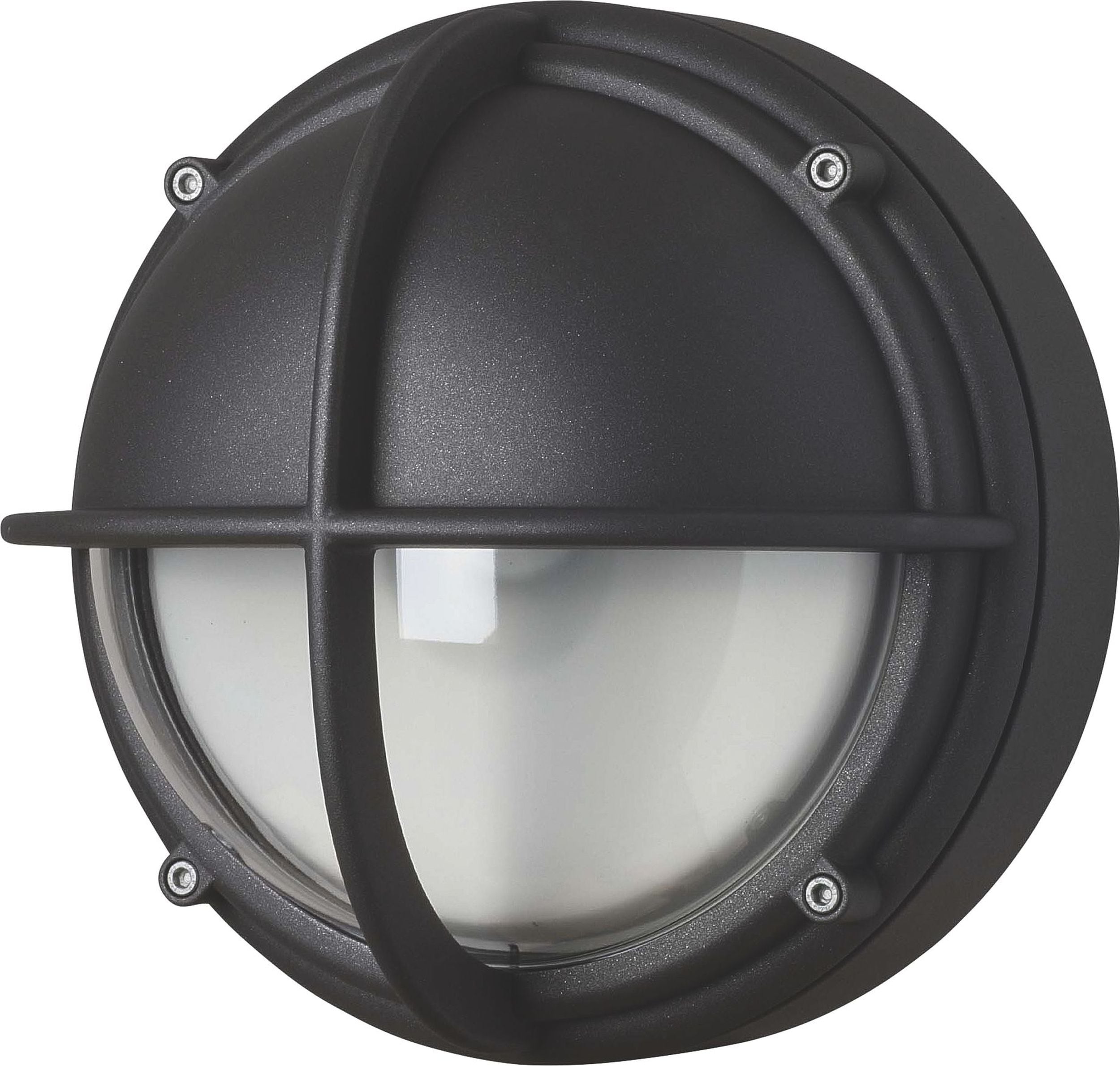 Kinkiet Skot Half LED 3000K transparentny z antracytową ramą