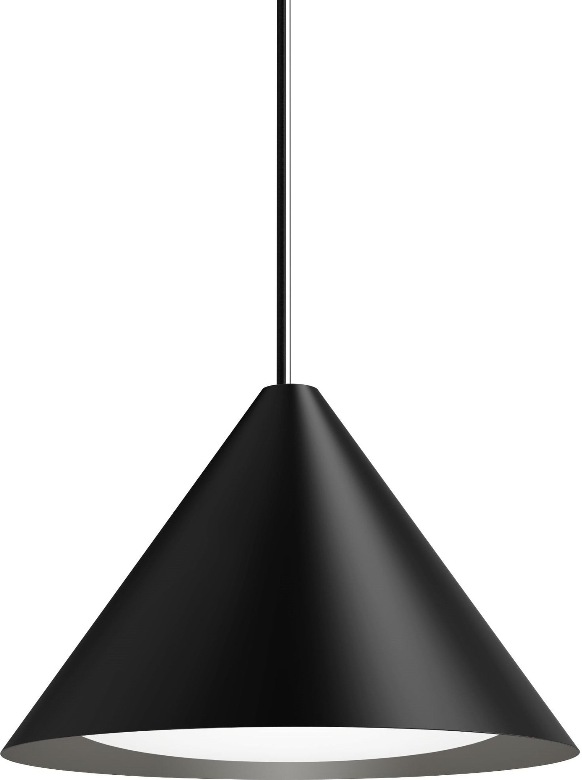 Lampa wisząca Keglen LED 2700K 40 cm czarna sterowanie oświetleniem Dali