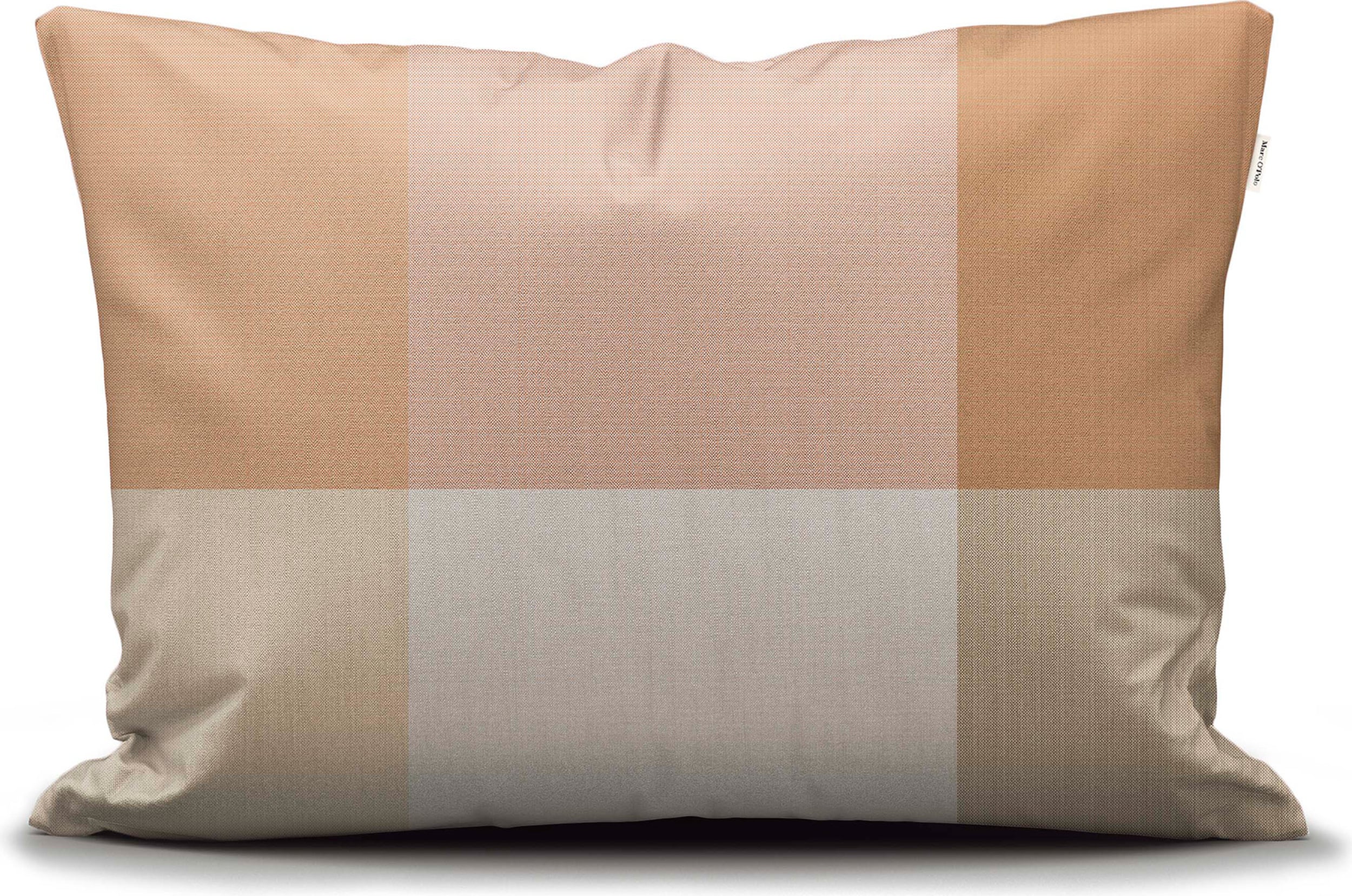 Poszewka na poduszkę Erliv 40 x 80 cm beżowo-brązowa zapięcie suwak