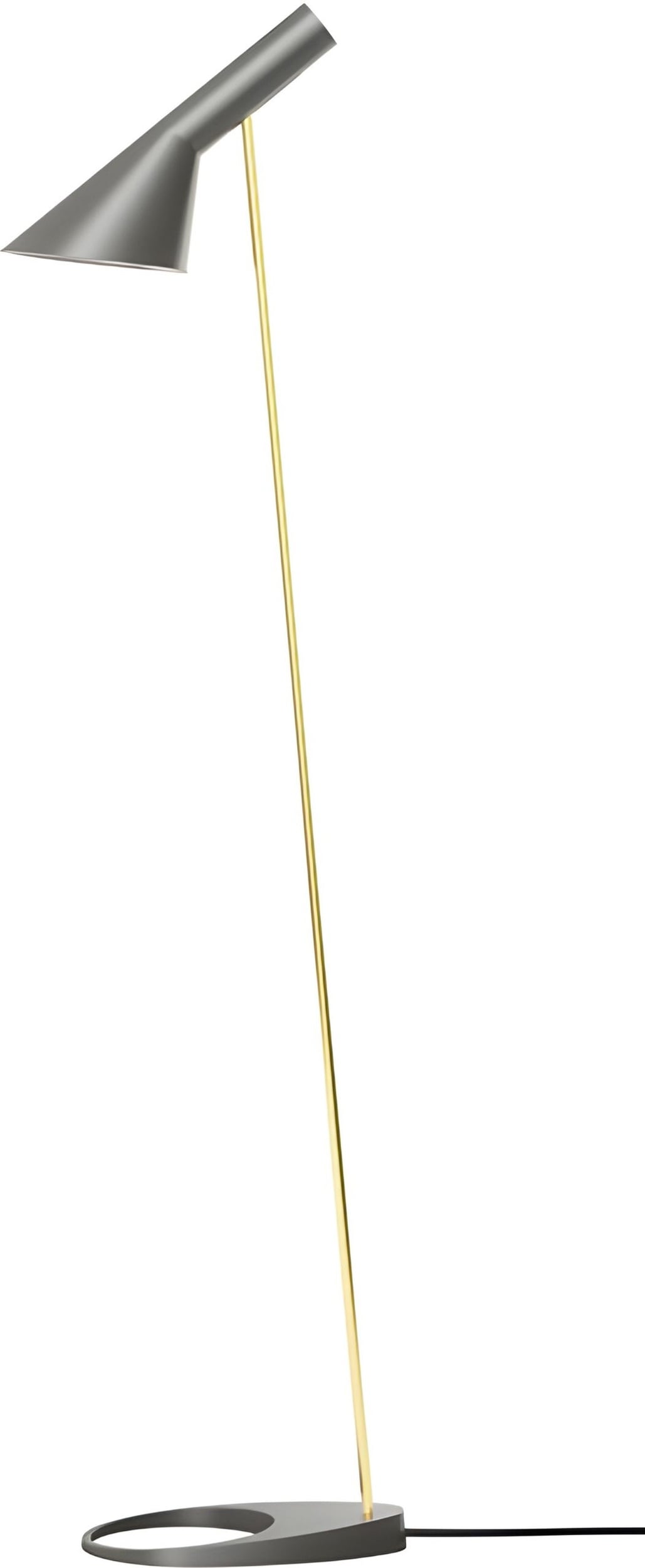 Lampa stojąca AJ szaro-złota