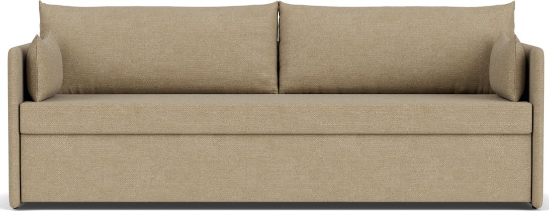 Sofa trzyosobowa Offset Bouclé beżowa rozkładana