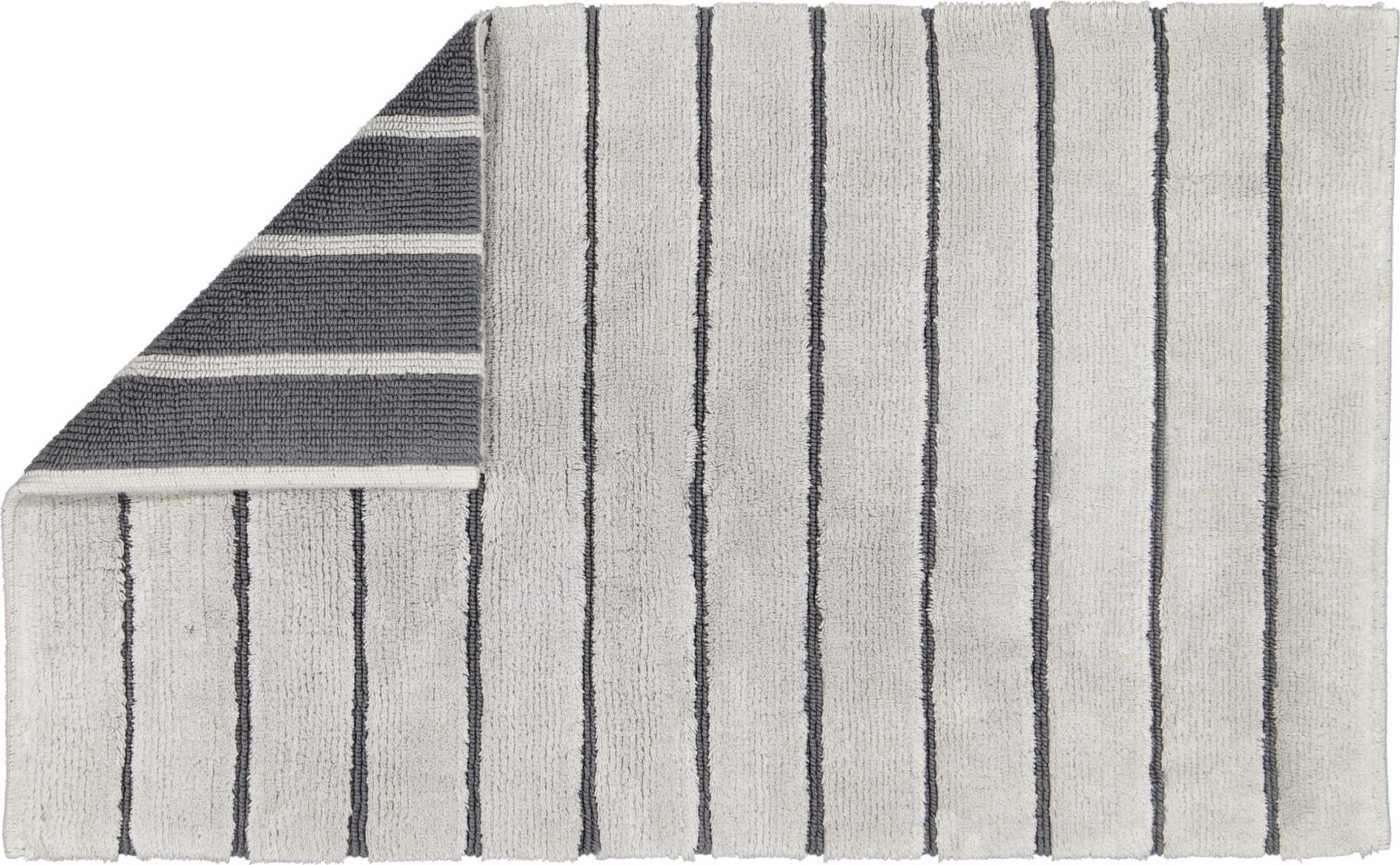 Dwustronny dywanik łazienkowy Balance 60 x 100 cm platynowy