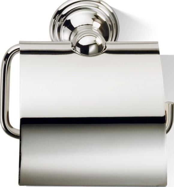 Wieszak na papier toaletowy z klapką Decor Walther Classic nikiel
