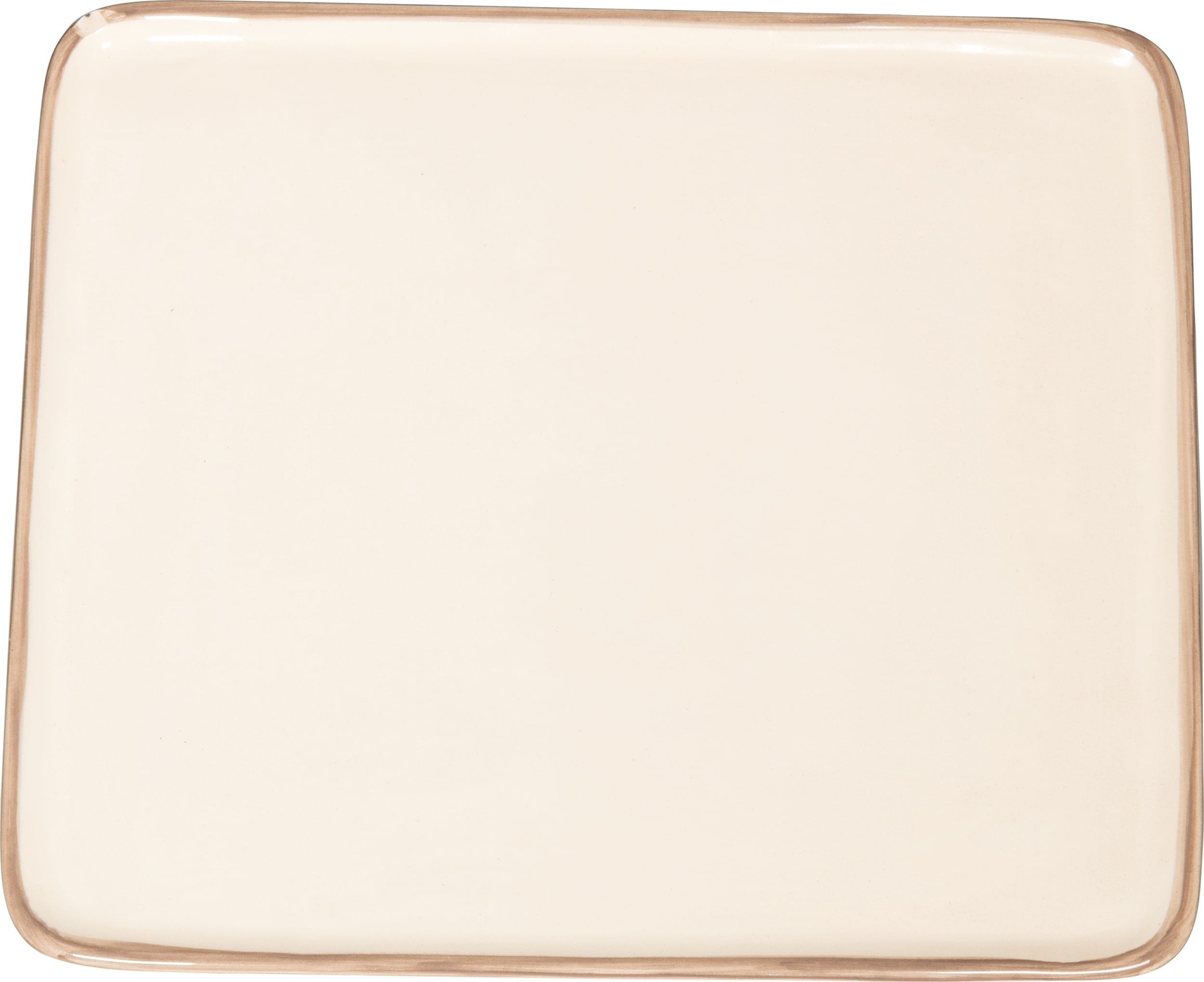 Talerz obiadowy Lido Rim 28 x 24 cm beżowy