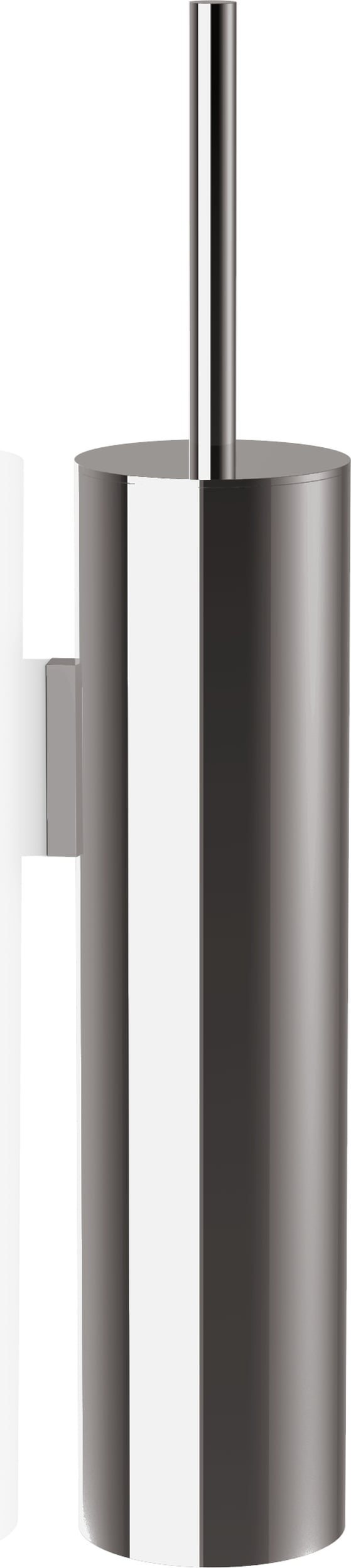 Szczotka do WC Mikado chrom-czarna ścienna z powłoką PVD