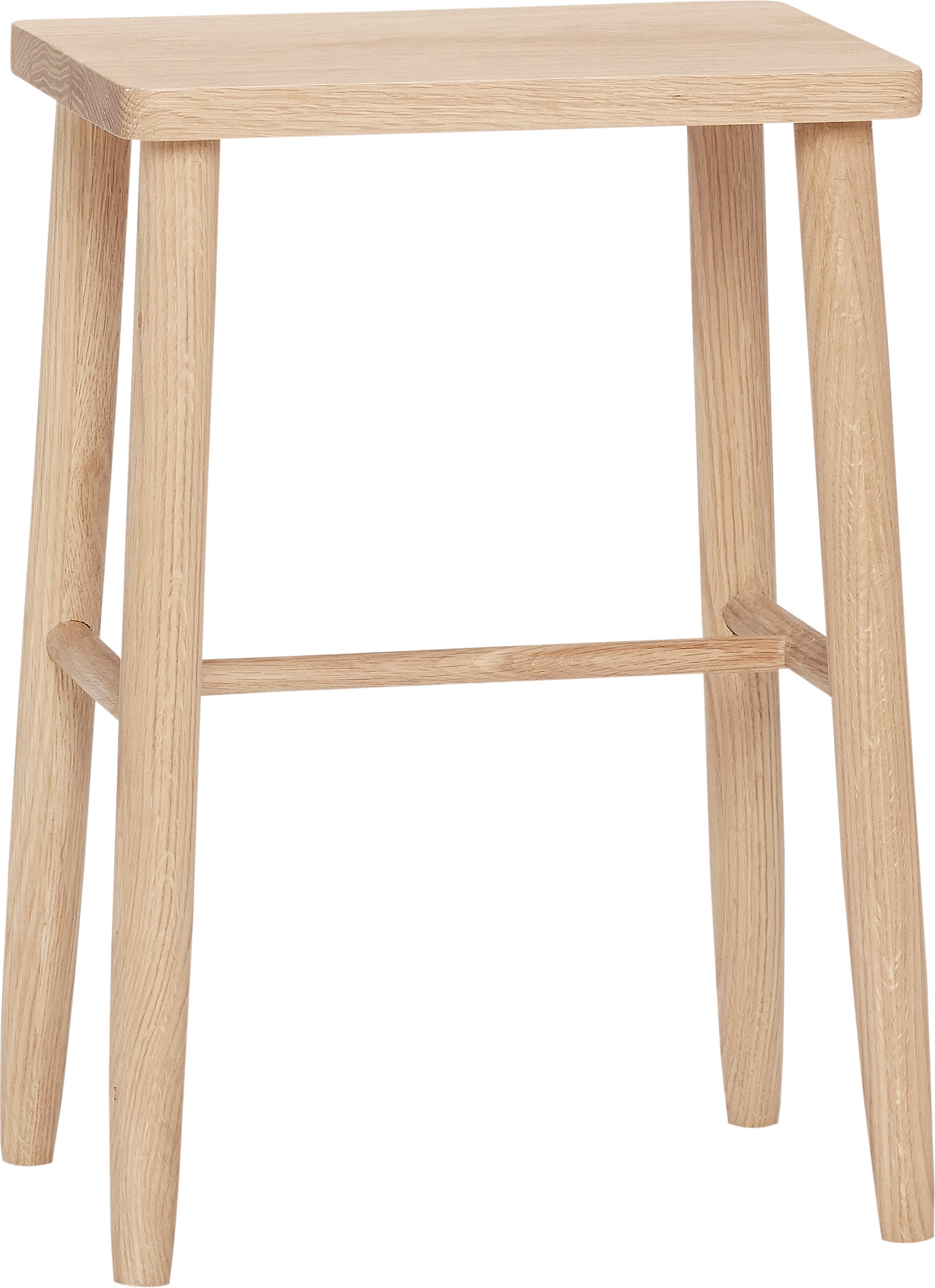 Stołek barowy Folk 52 cm dębowy