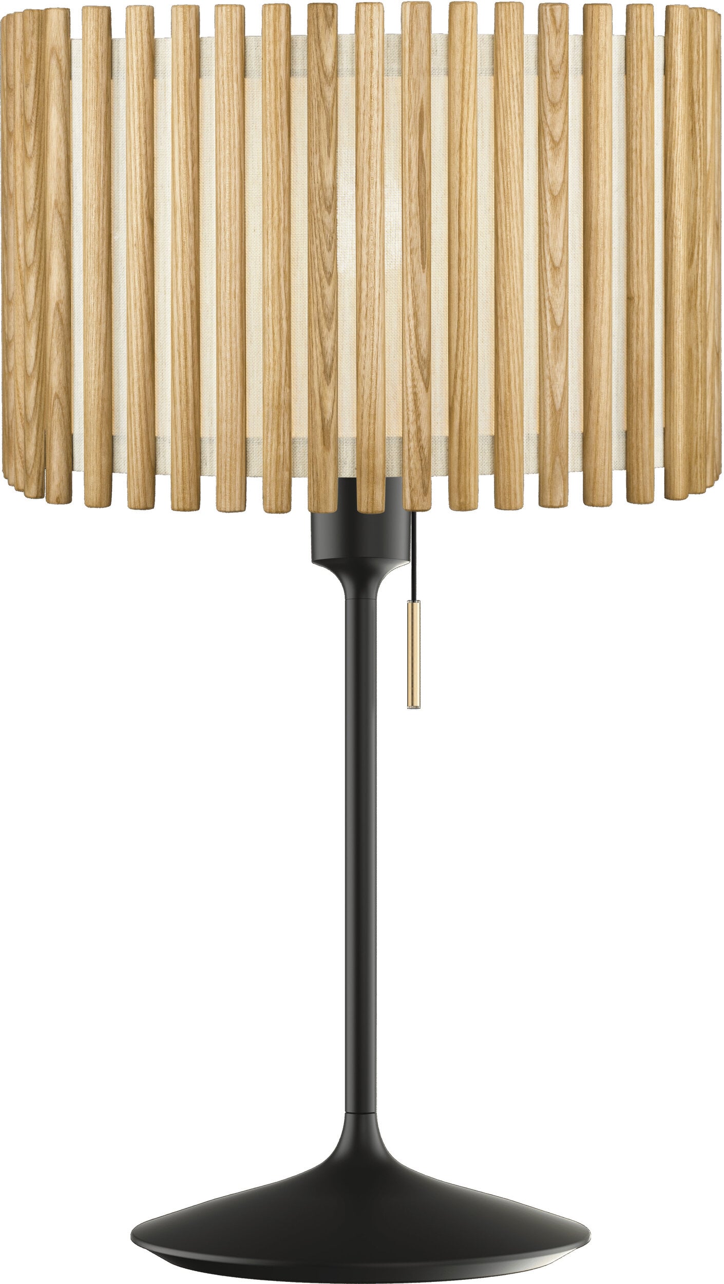 Lampa stołowa Komorebi kwadratowa 40 9 cm naturalny dąb z czarną podstawą