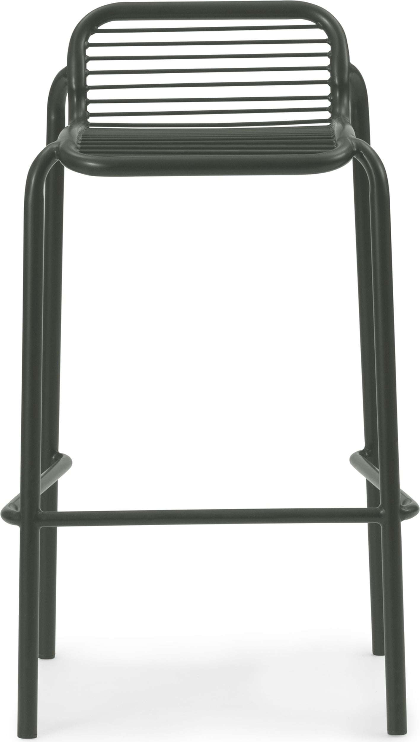 Krzesło barowe Vig 75 cm ciemnozielone