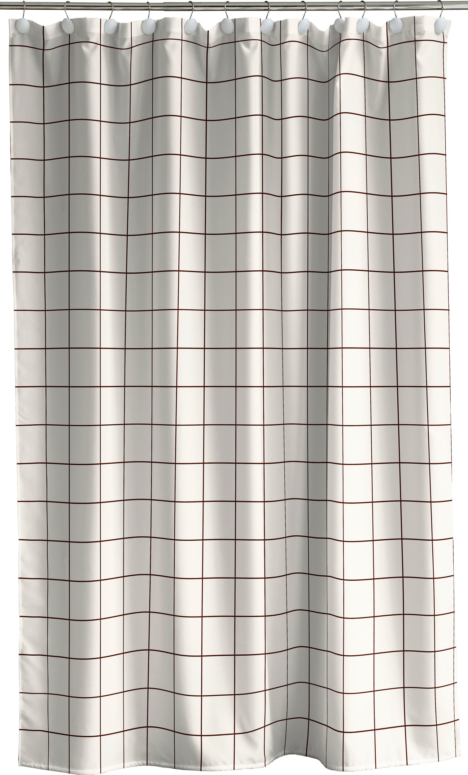 Zasłona prysznicowa Vista 180 x 200 cm kremowa