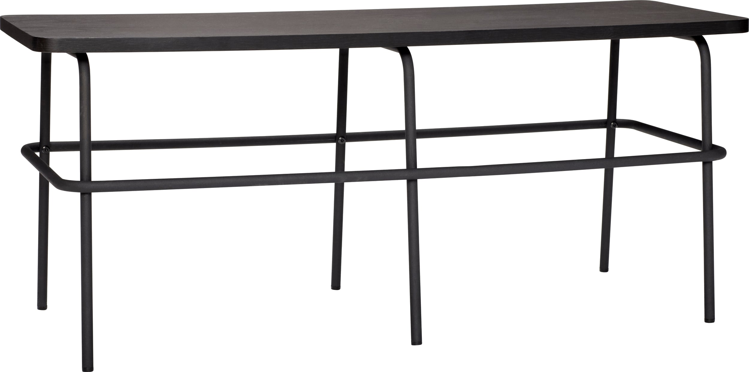 Ławka Ash 110 cm czarna