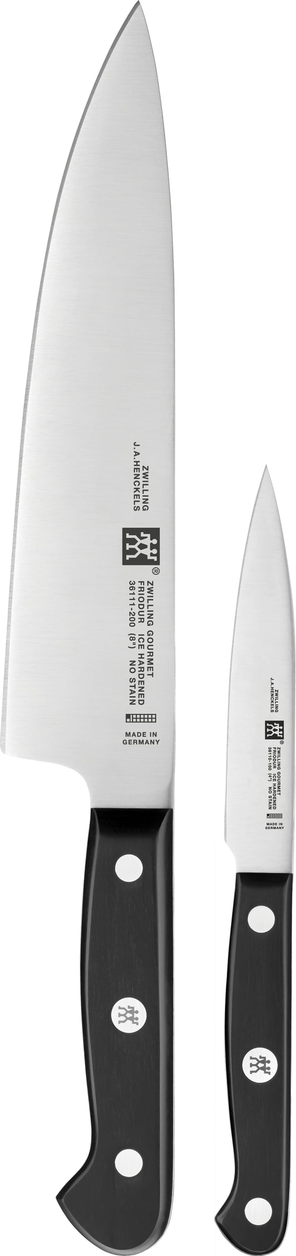 Nóż szefa kuchni i nóż do warzyw i owoców Gourmet 2 el.