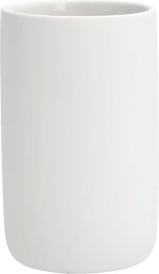 Kubek na szczoteczki do zębów Mono 11 cm biały