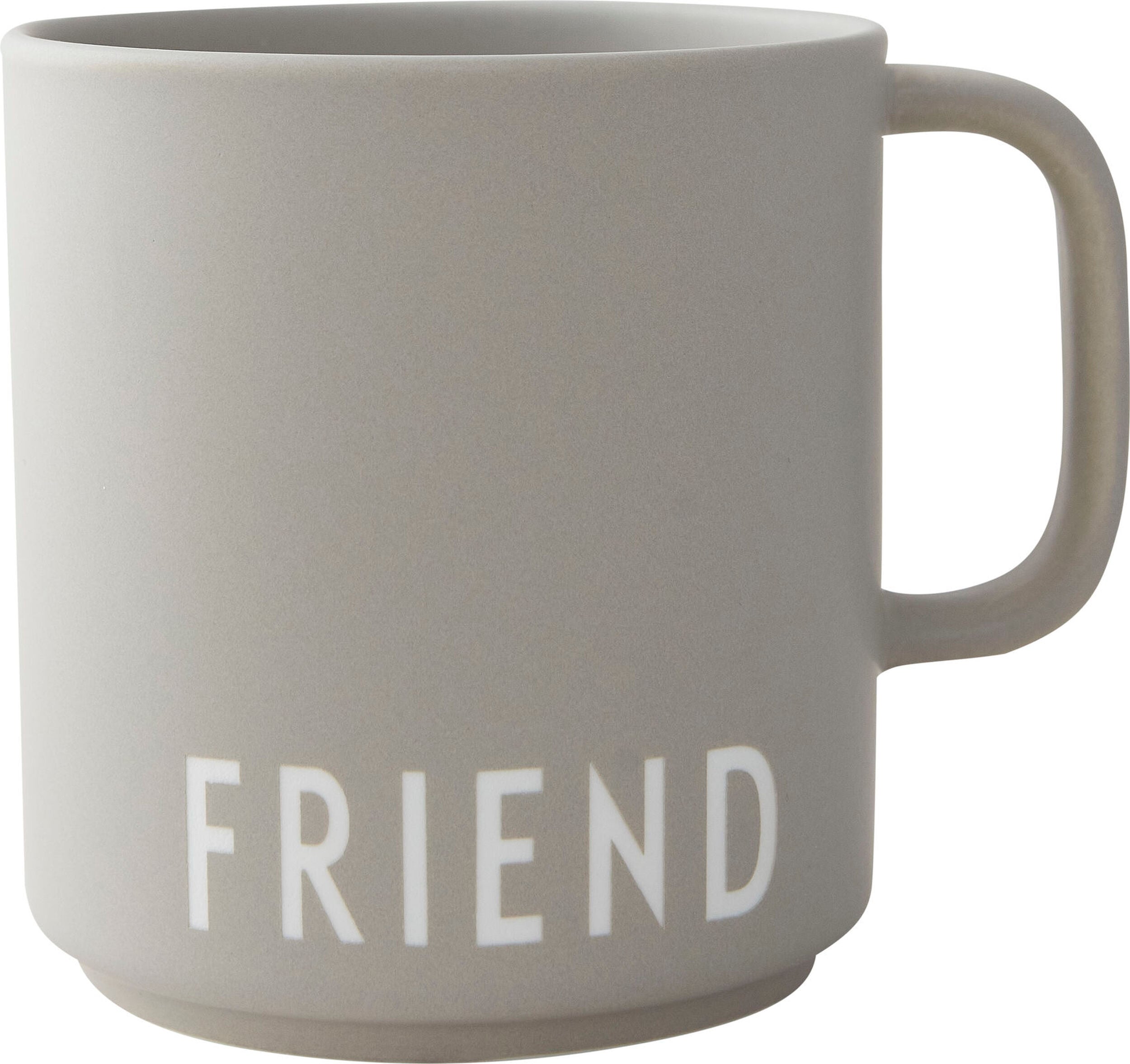 Kubek z uchem Favourite Friend szary