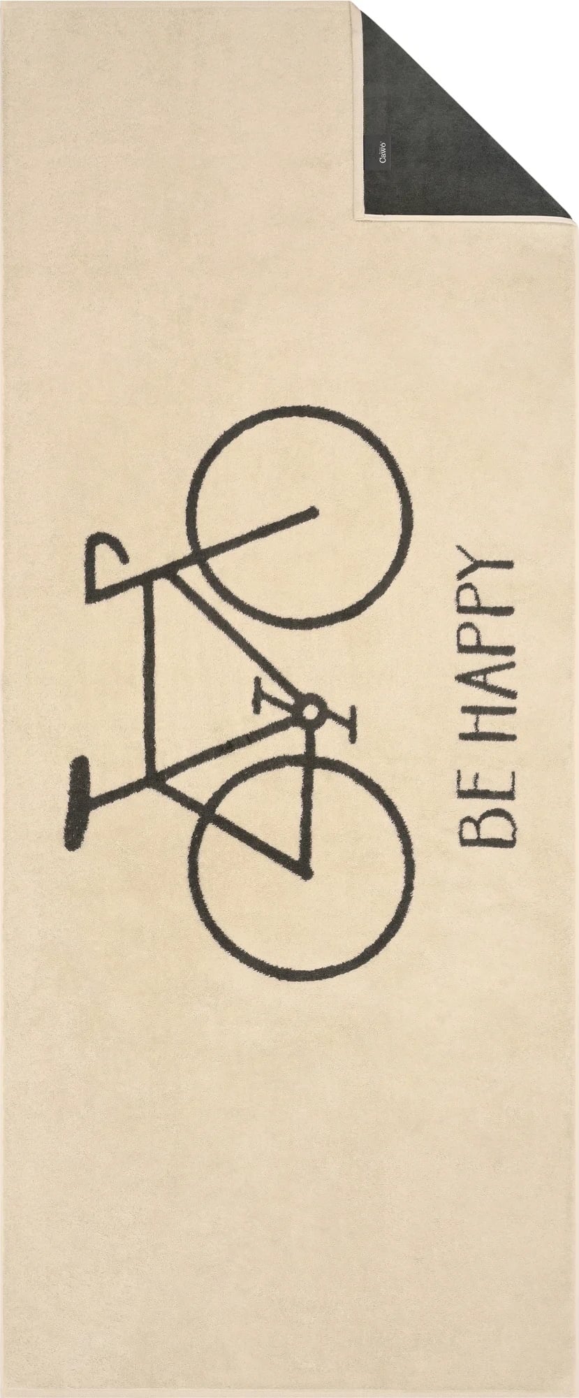 Ręcznik do sauny Travel Bicycle 70 x 180 cm beżowy