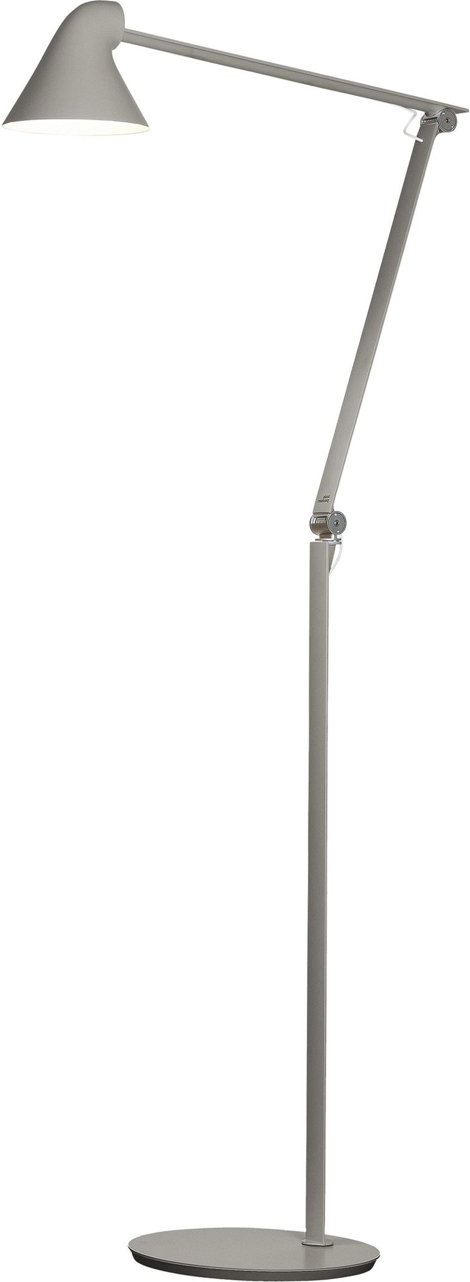 Lampa stojąca NJP LED 3000 K jasnoszara