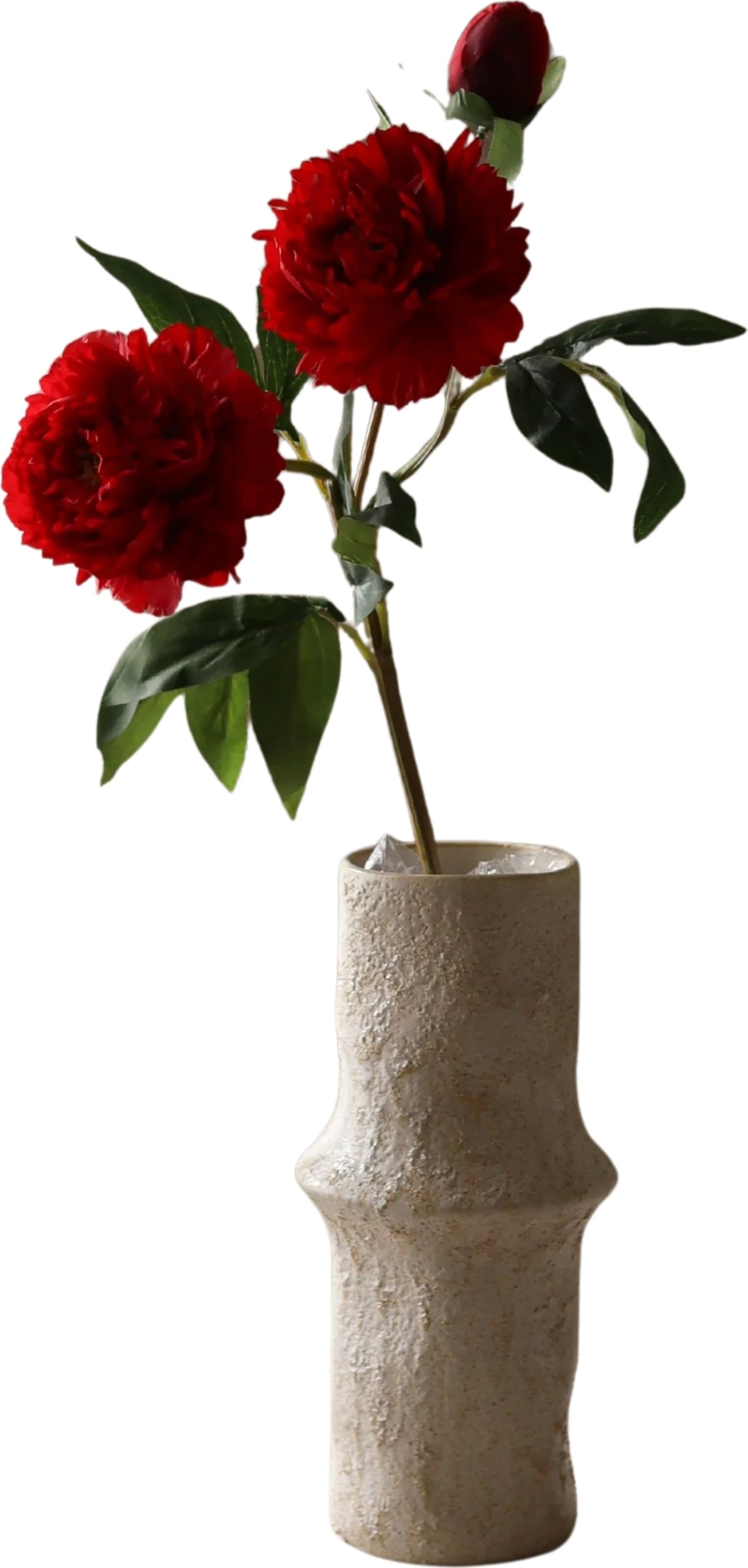 Kwiat sztuczny Botane piwonia 77 cm ciemnoczerwona