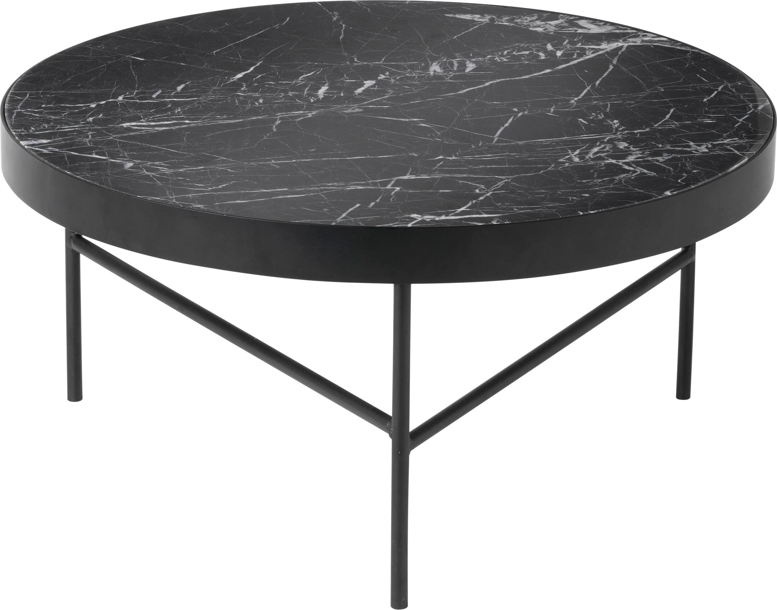 Stolik kawowy Marble duży czarny