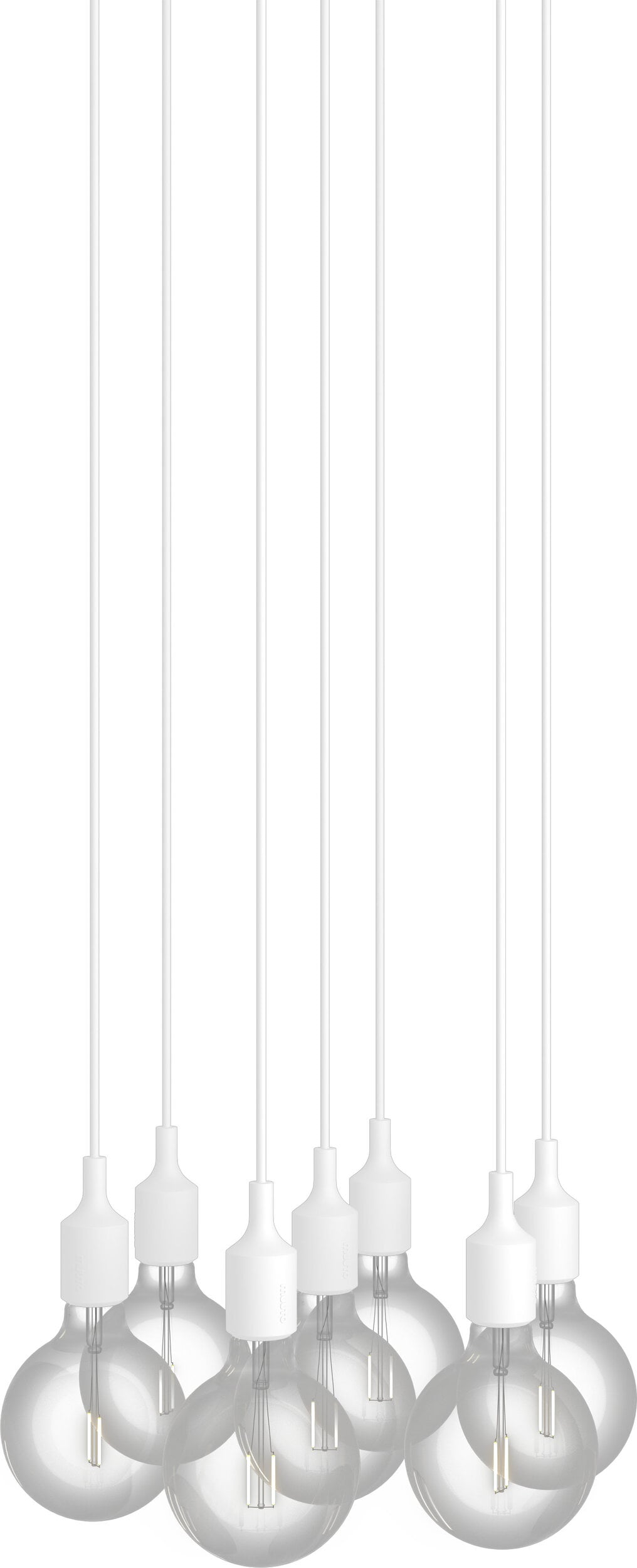 Lampa wisząca E27 7-punktowa biała