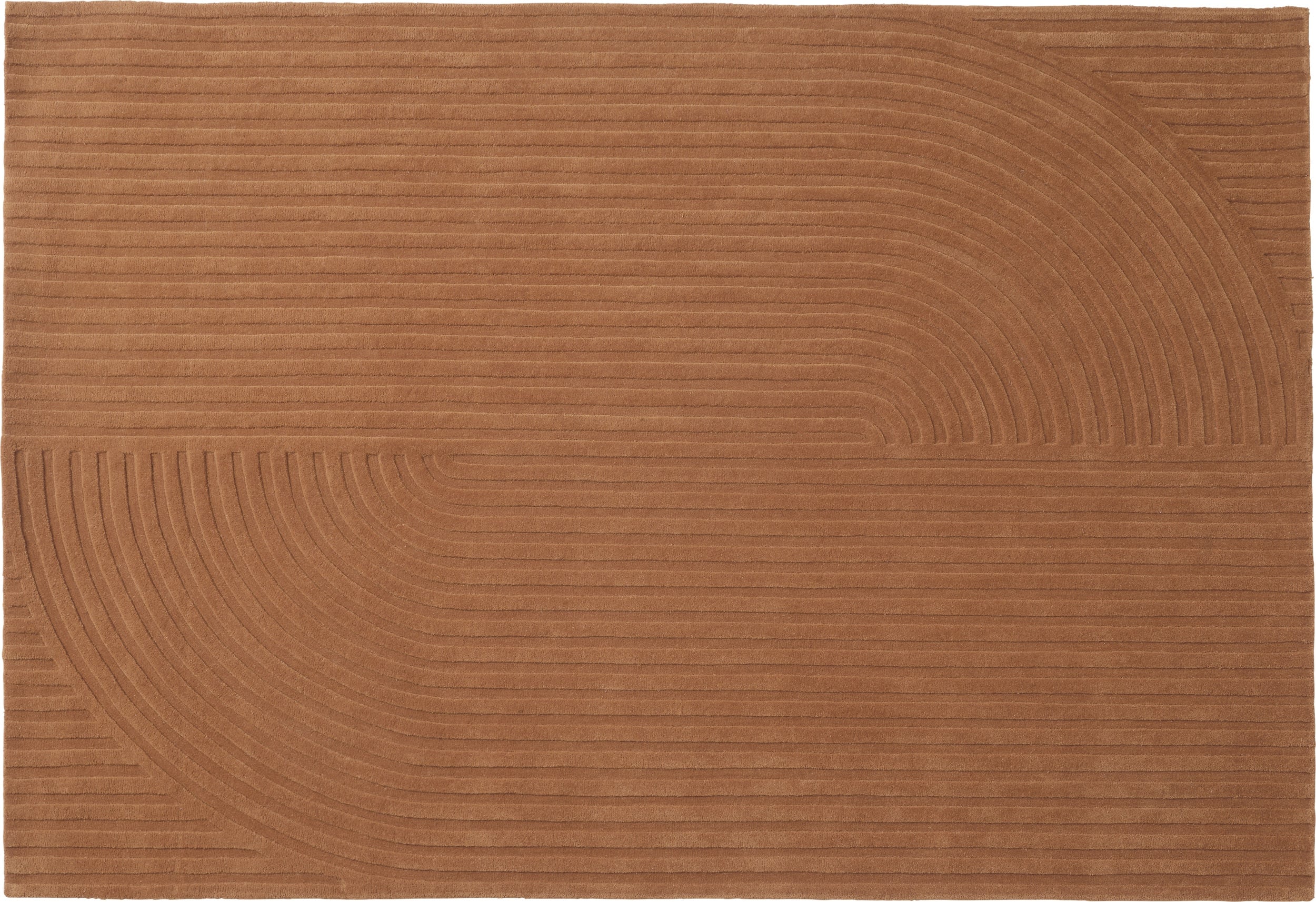 Dywan Relevo Quattro 170 x 240 cm ciemnopomarańczowy