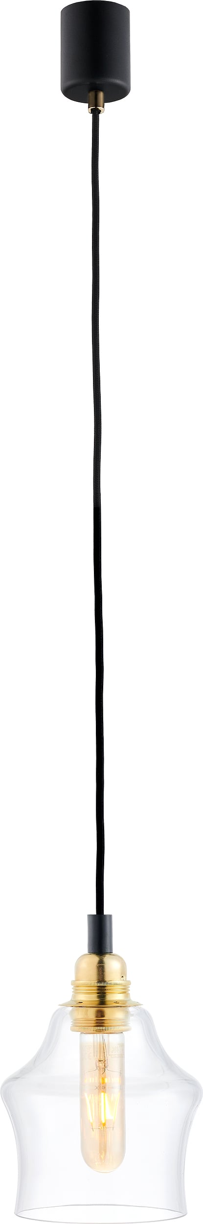 Lampa wisząca Longis II czarno-złota