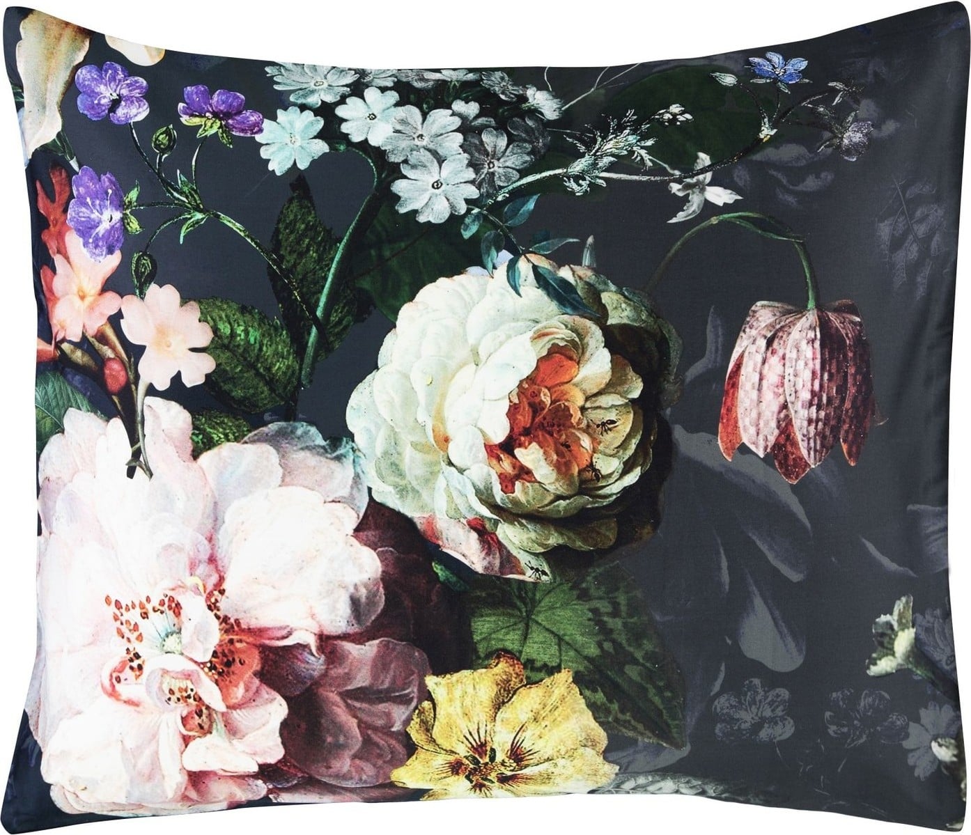 Poszewka na poduszkę Fleur 60 x 70 cm granatowa
