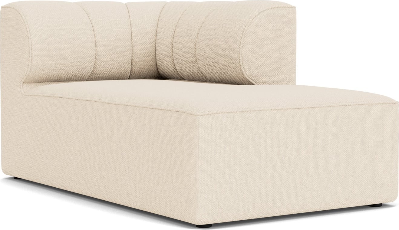 Szezlong prawostronny sofy modułowej Eave Seamline 86 x 142 cm kremowy