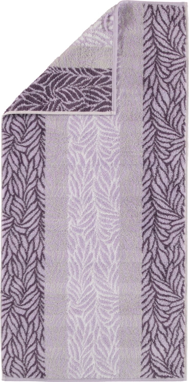 Ręcznik Noblesse Seasons w szerokie pasy 80 x 150 cm lawendowy