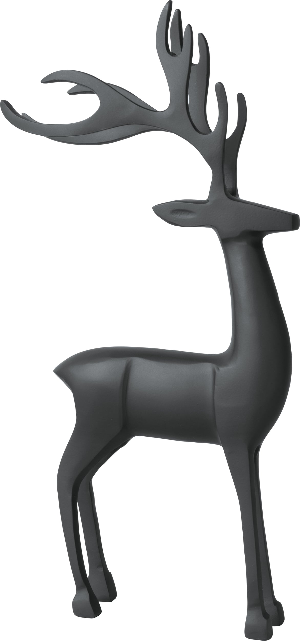 Figurka dekoracyjna Christmas Chic renifer 44 cm czarny